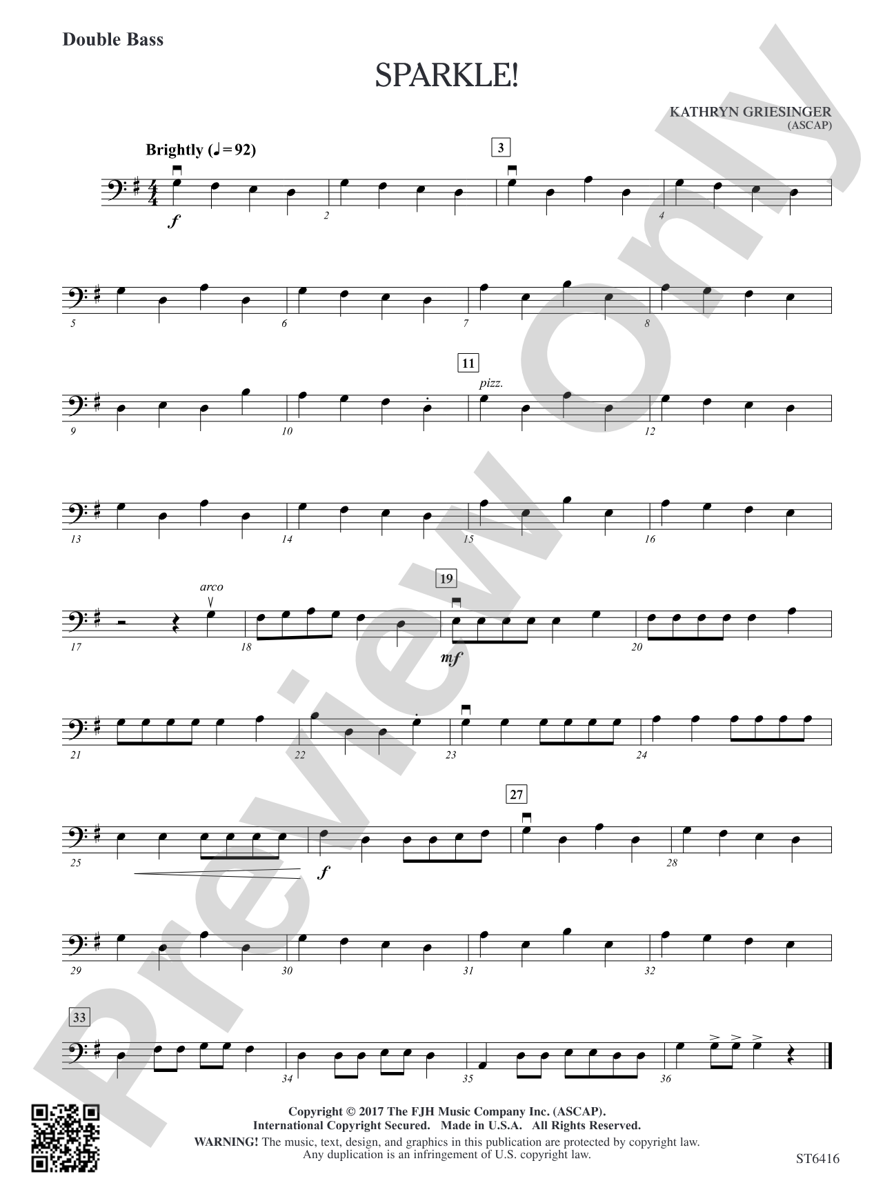 Sparkle!: Double Bass