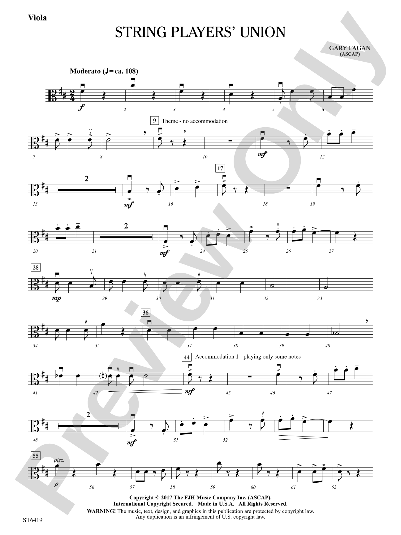 String Players' Union: Viola