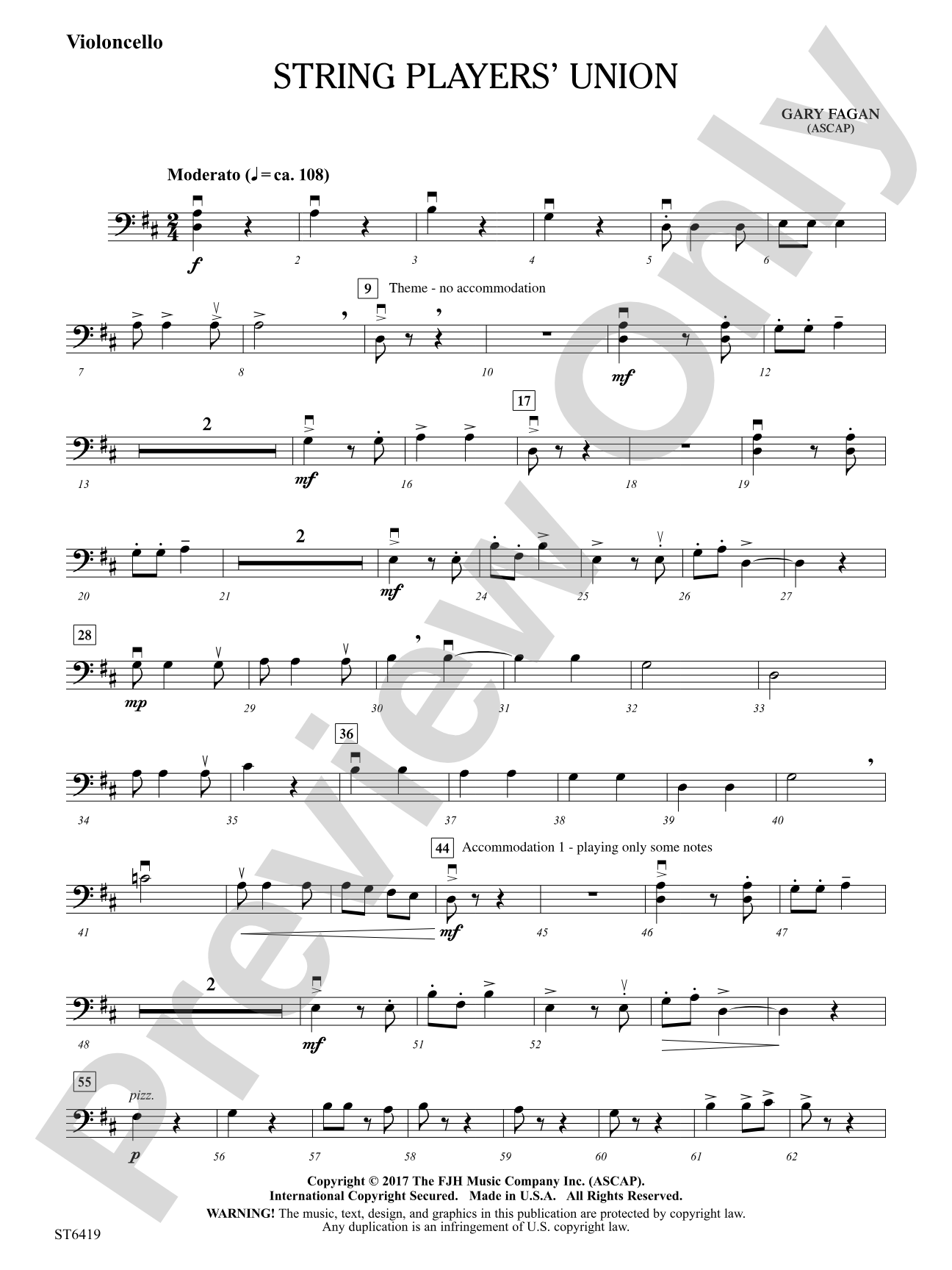 String Players' Union: Violoncello