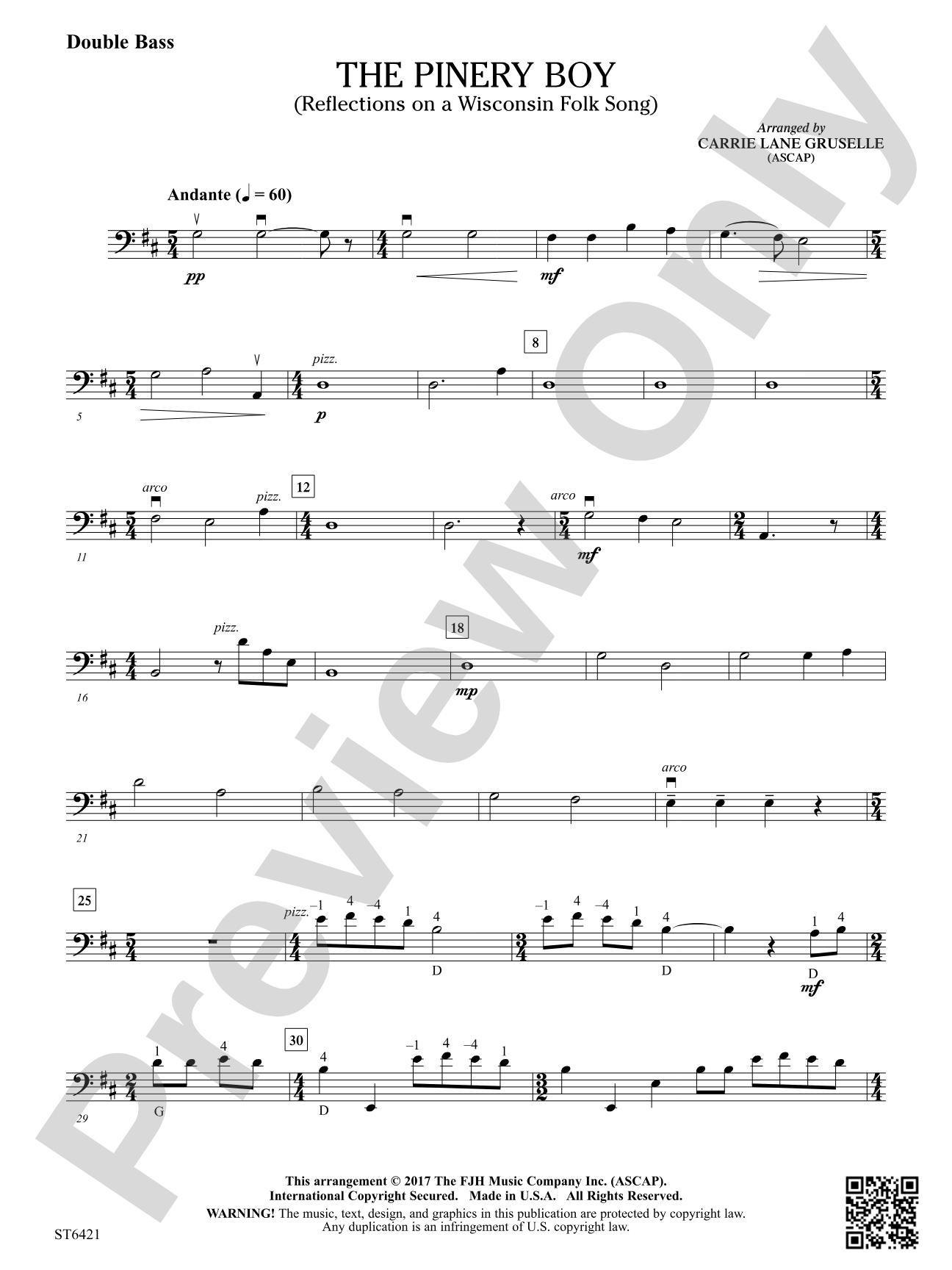 The Pinery Boy: Double Bass