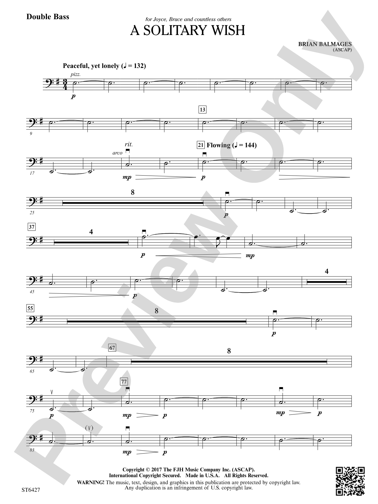 A Solitary Wish: Double Bass