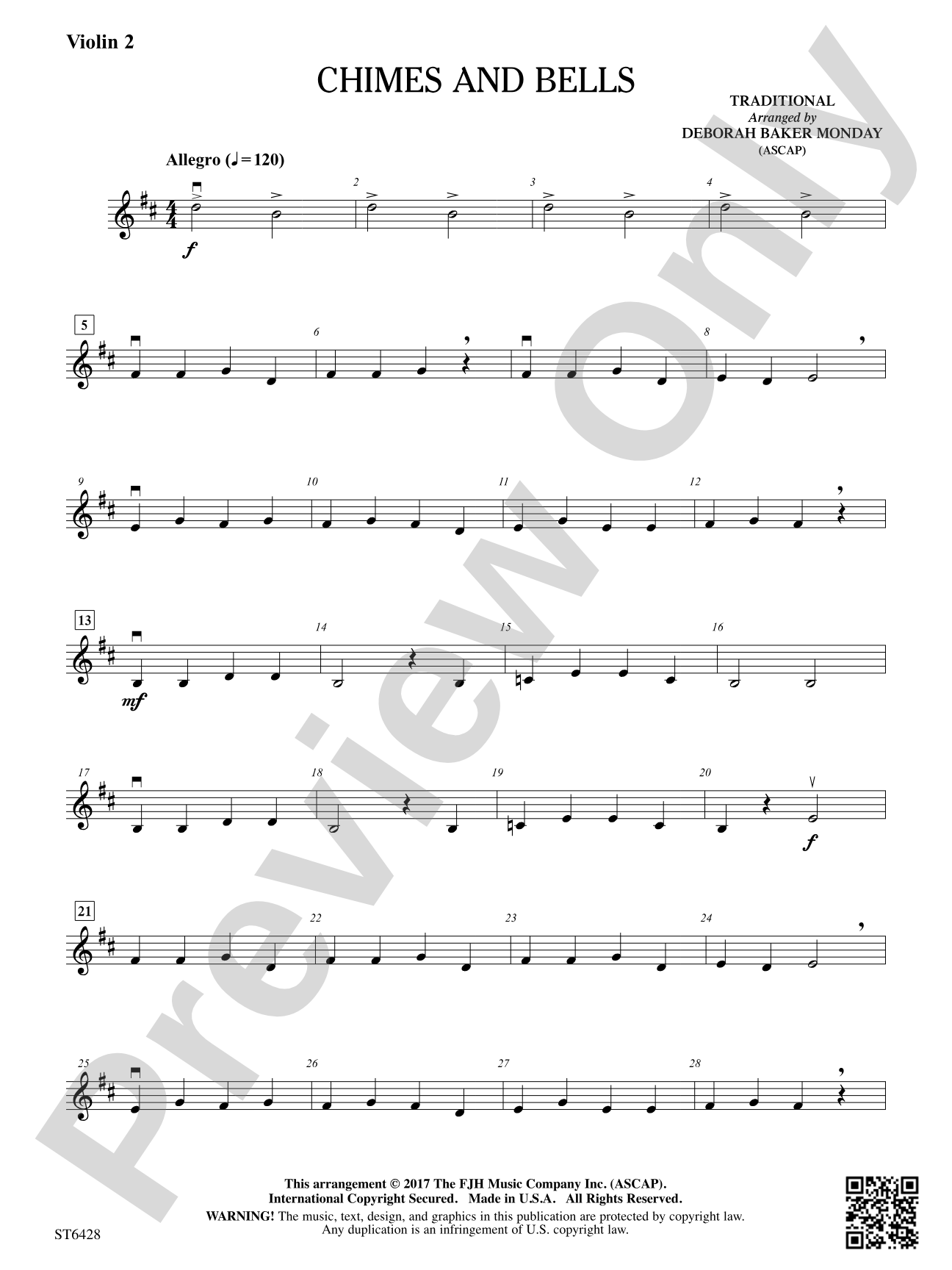 Chimes and Bells: Violin 2 (Viola T.C.)