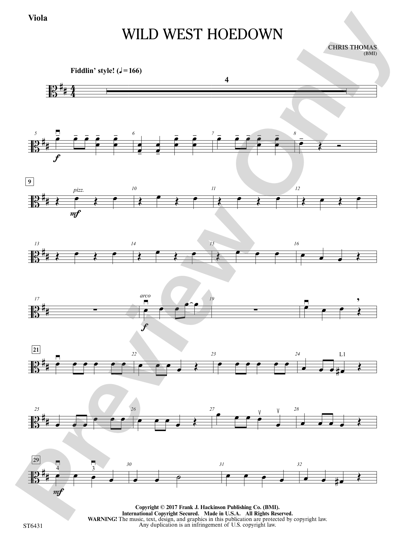 Wild West Hoedown: Viola