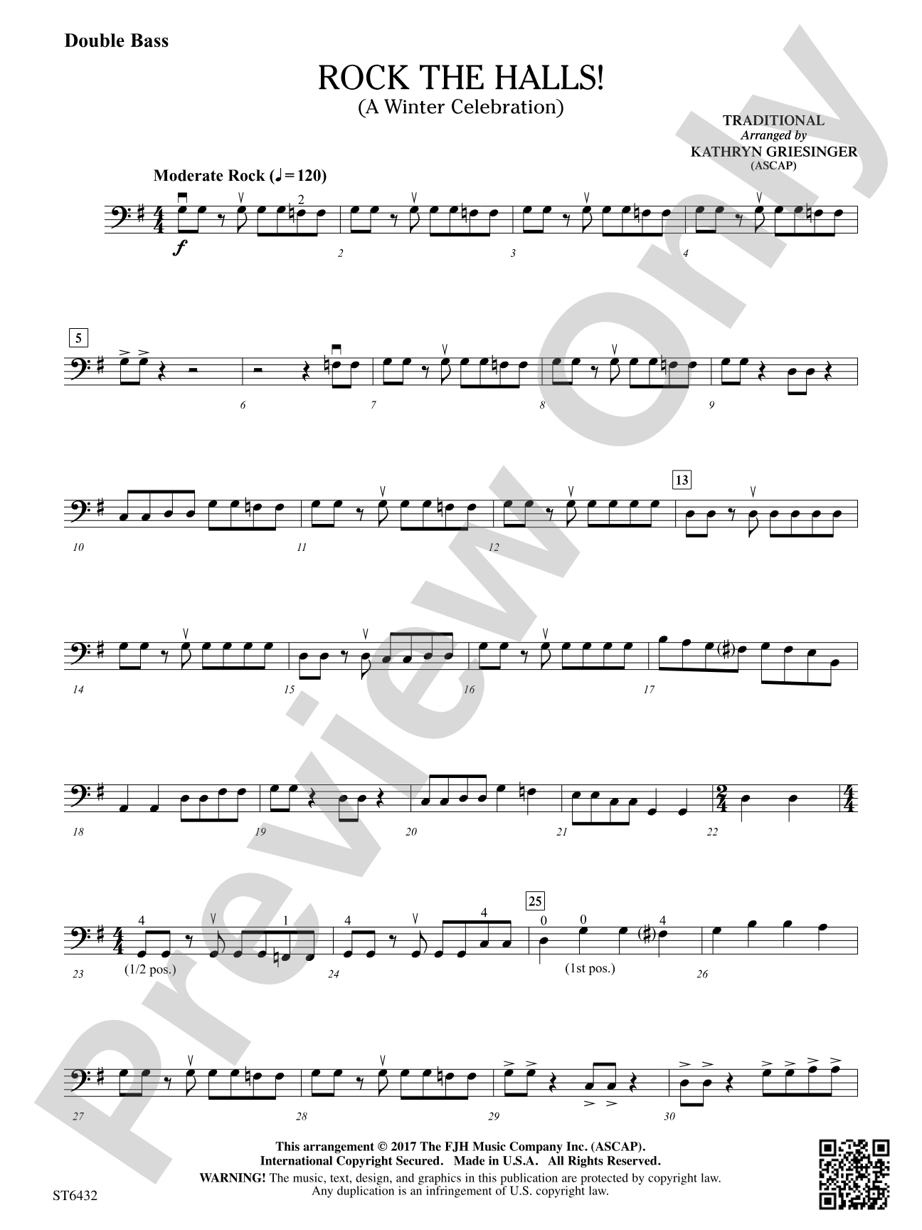 Rock The Halls!: Double Bass