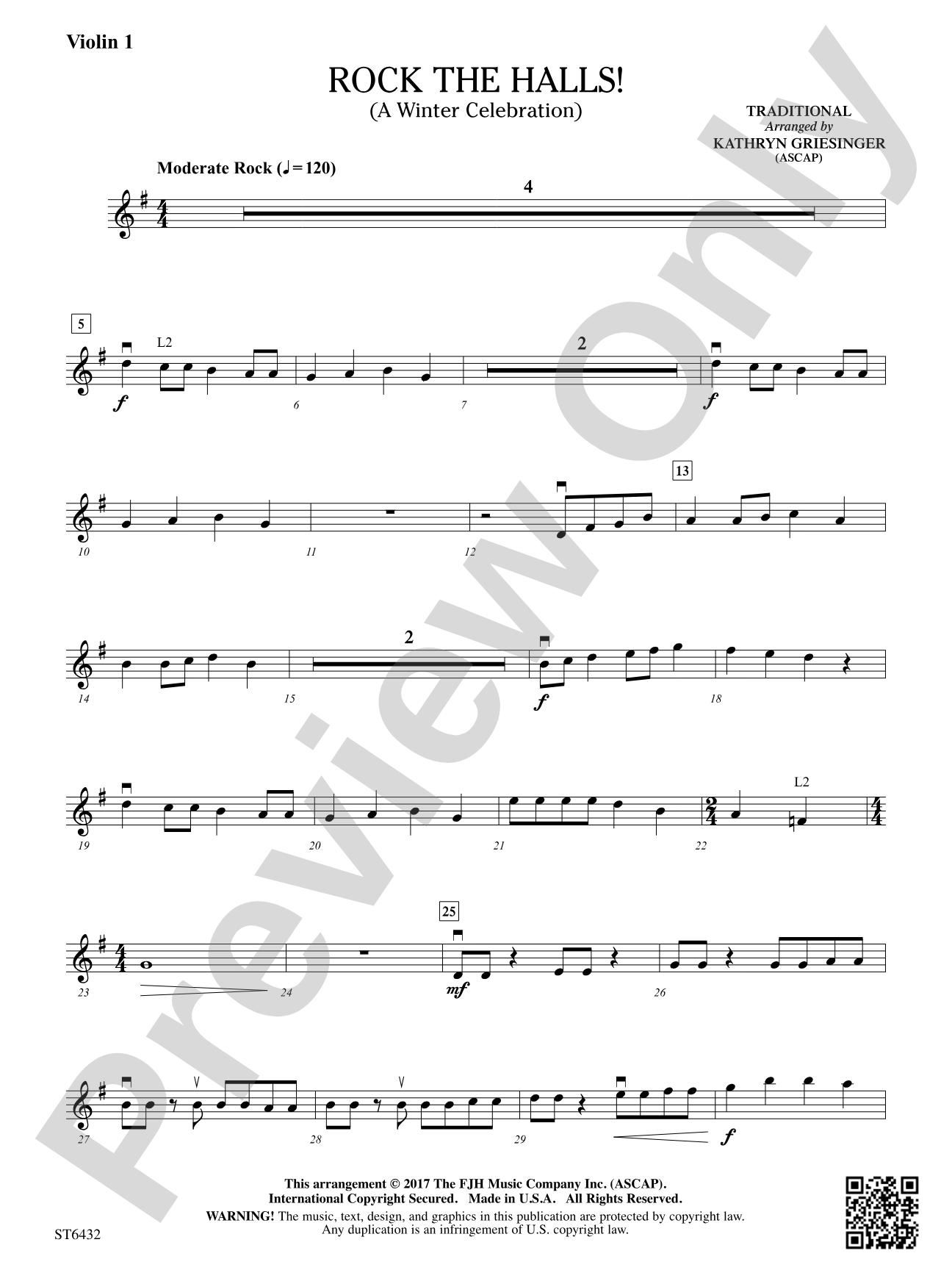 Rock The Halls!: Violin 1
