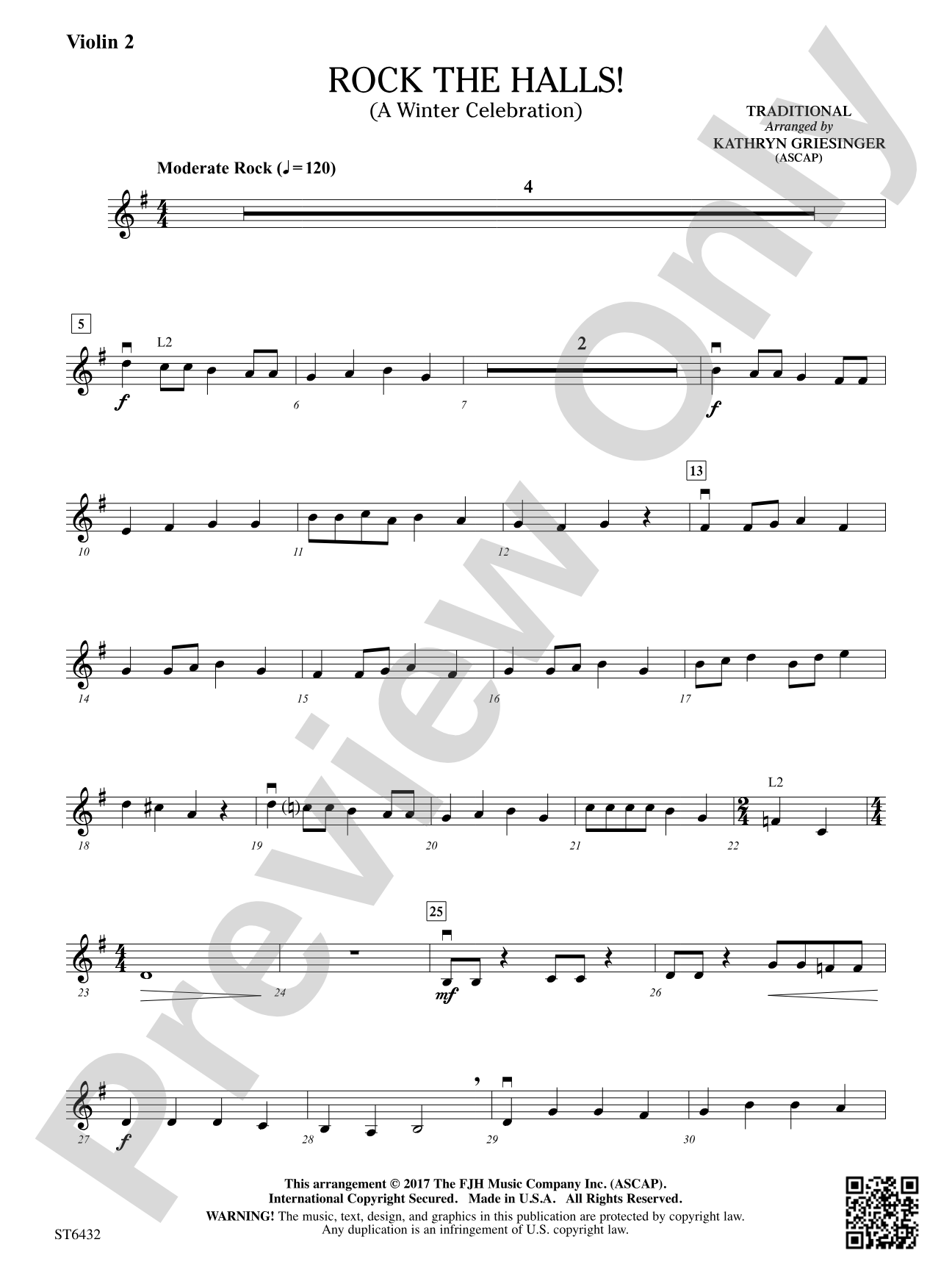 Rock The Halls!: Violin 2