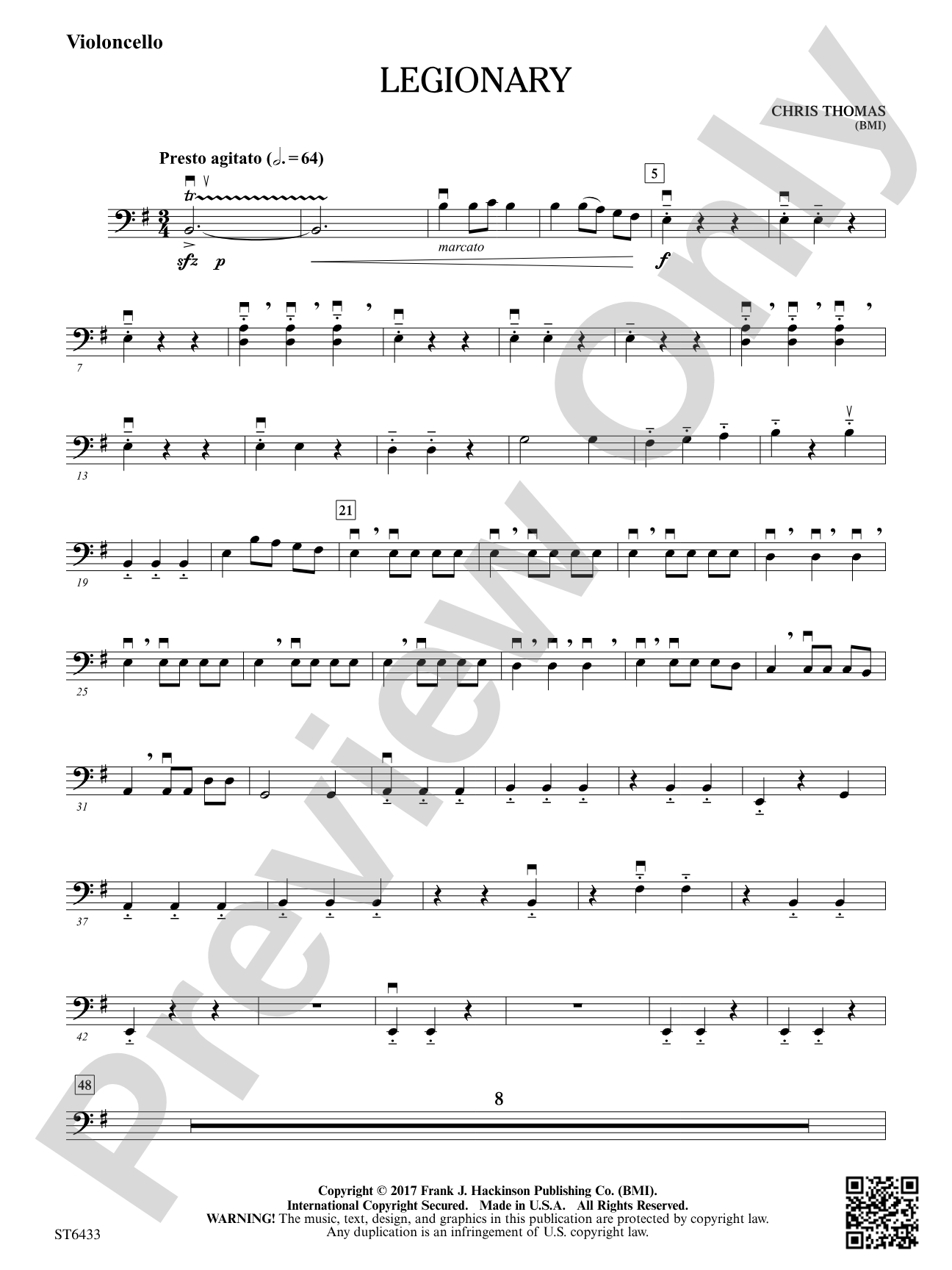 Legionary: Violoncello
