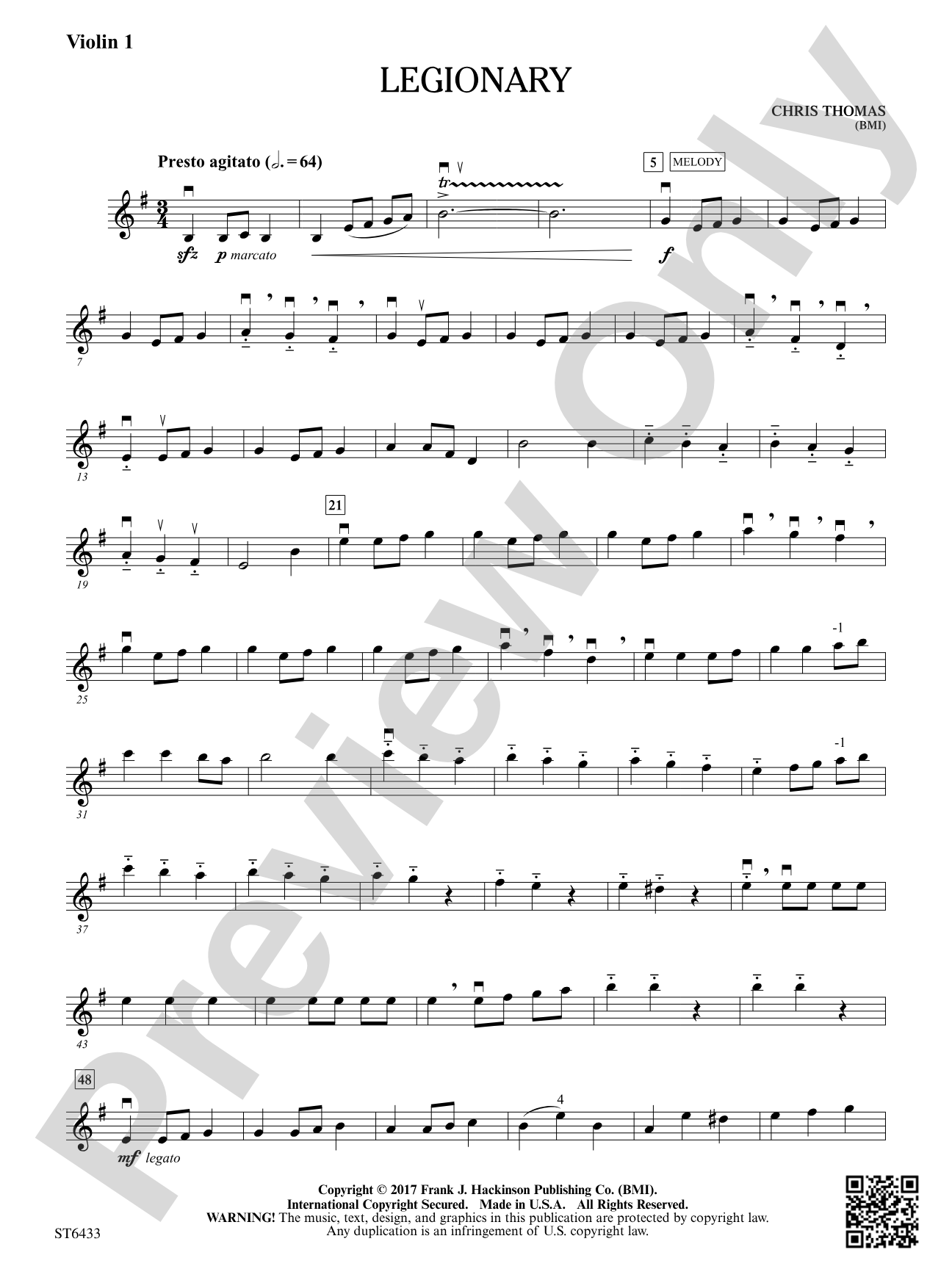 Legionary: Violin 1