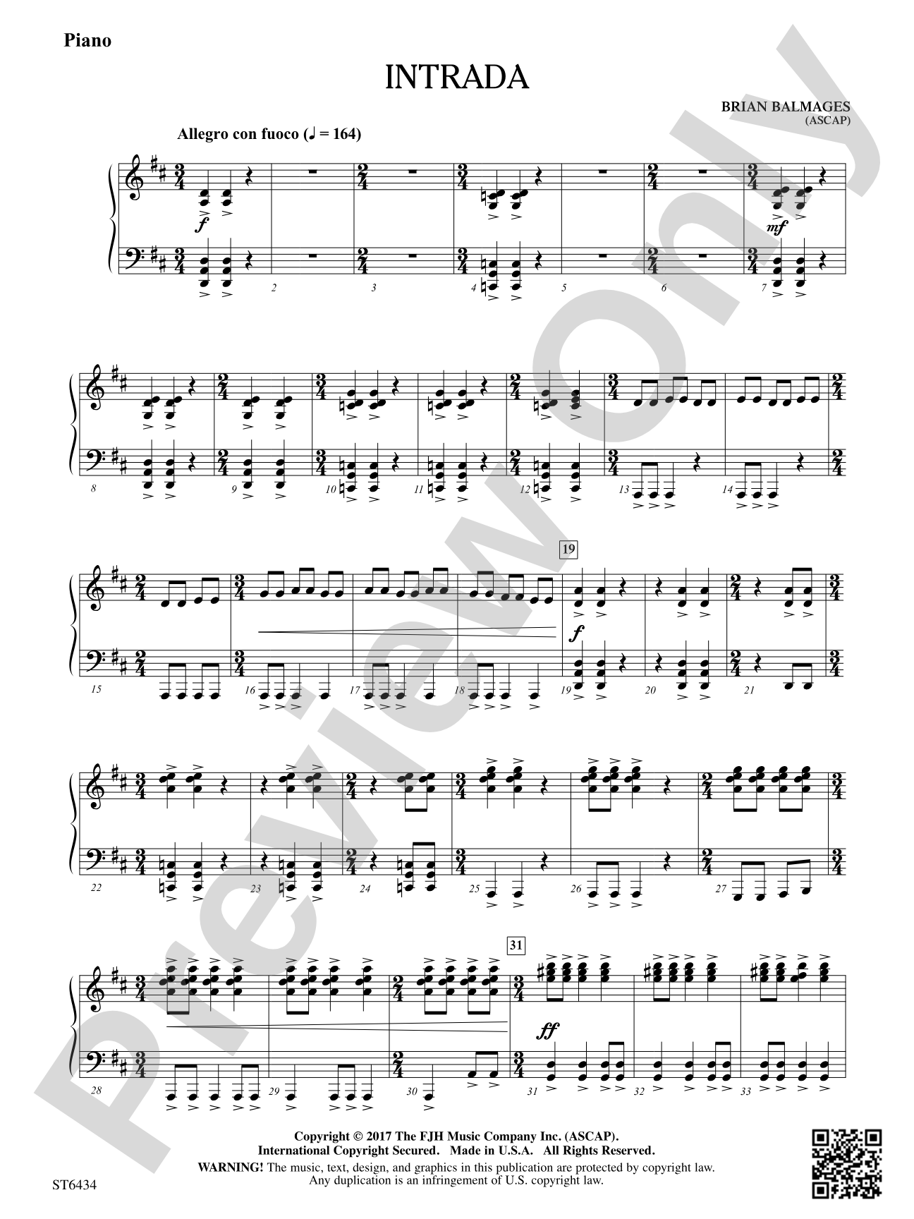 Intrada: Piano