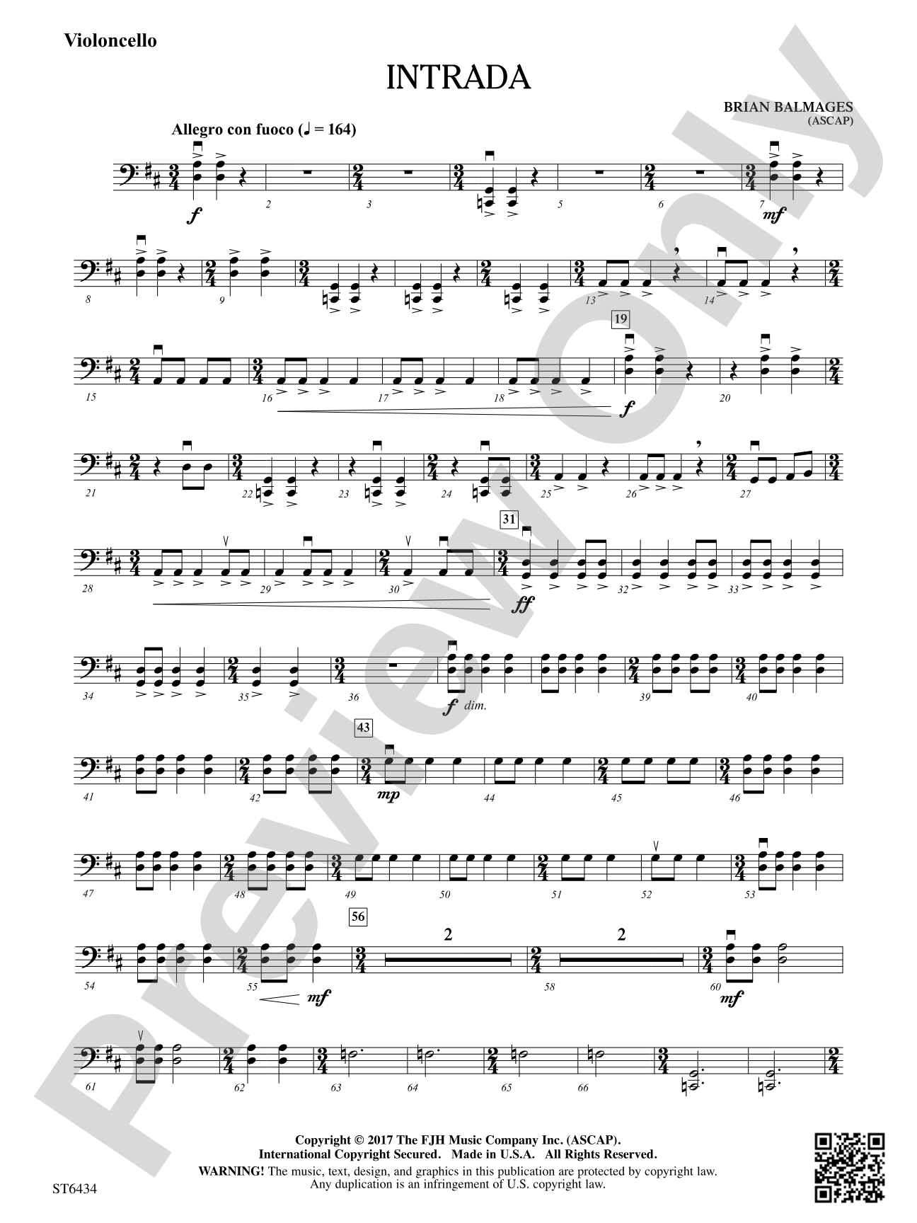Intrada: Violoncello