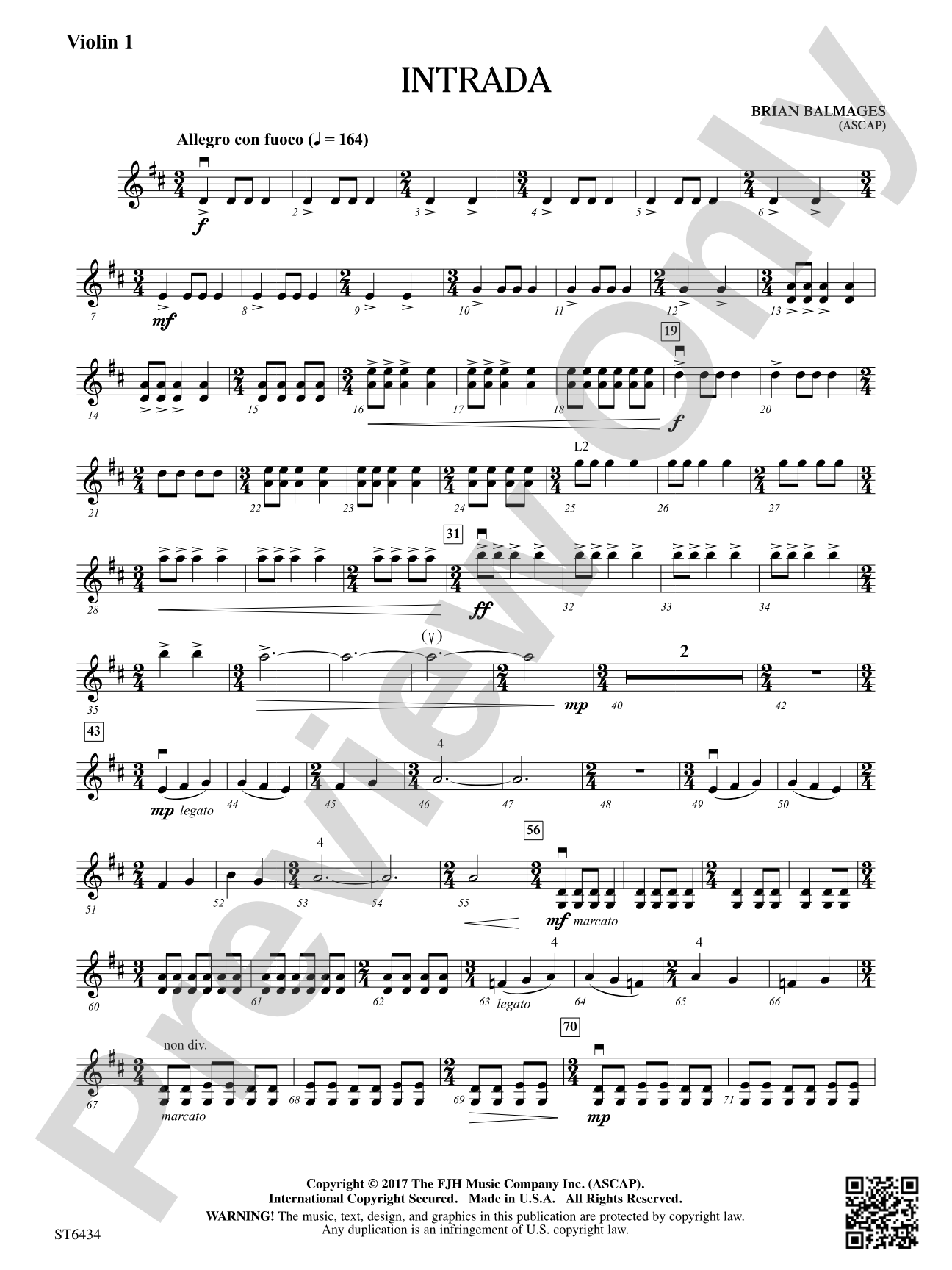Intrada: Violin 1