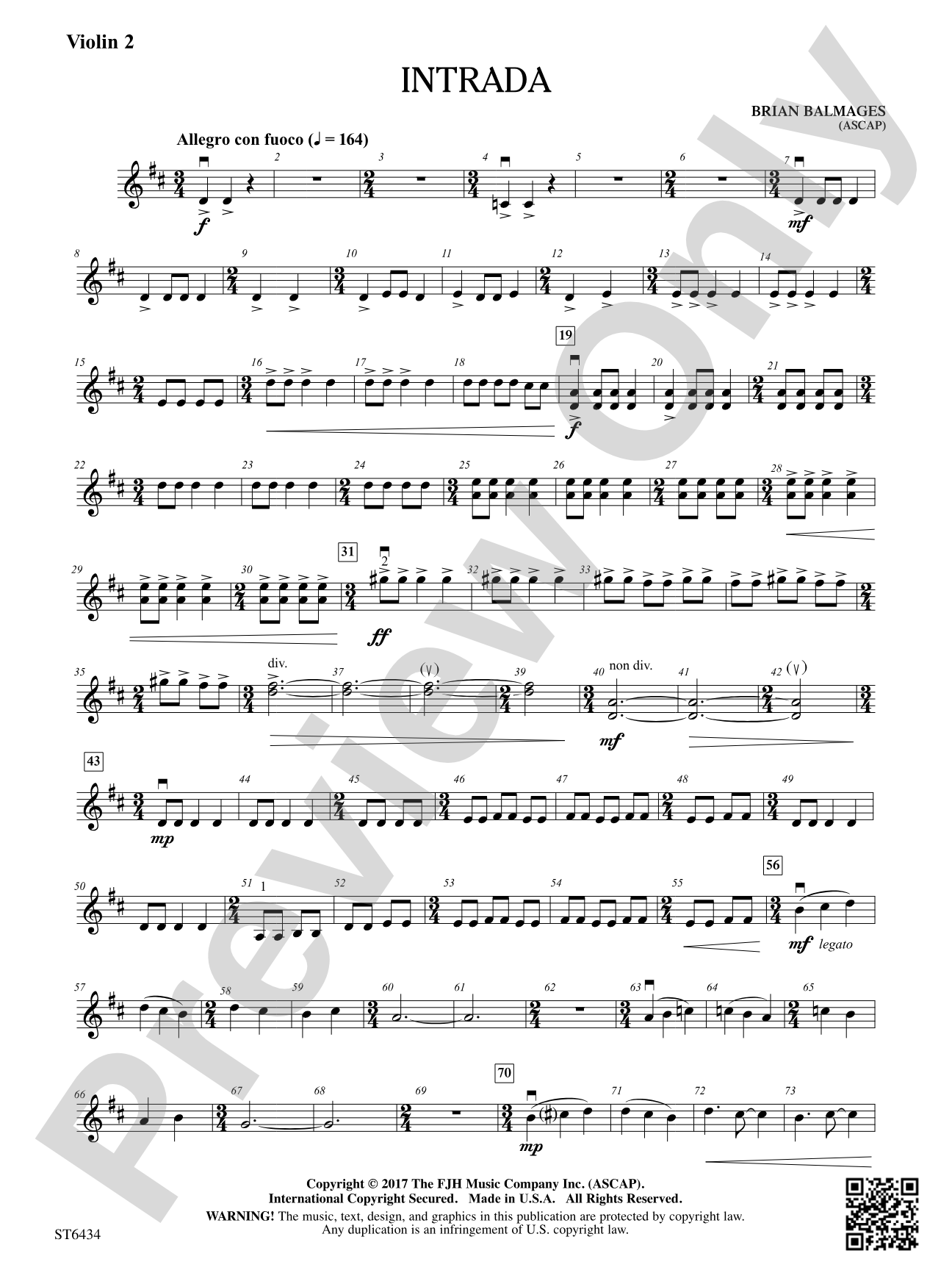 Intrada: Violin 2