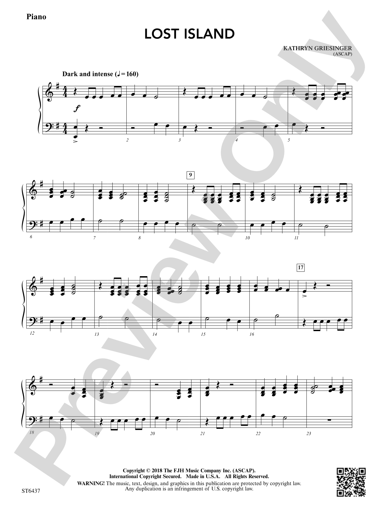 Lost Island: Piano