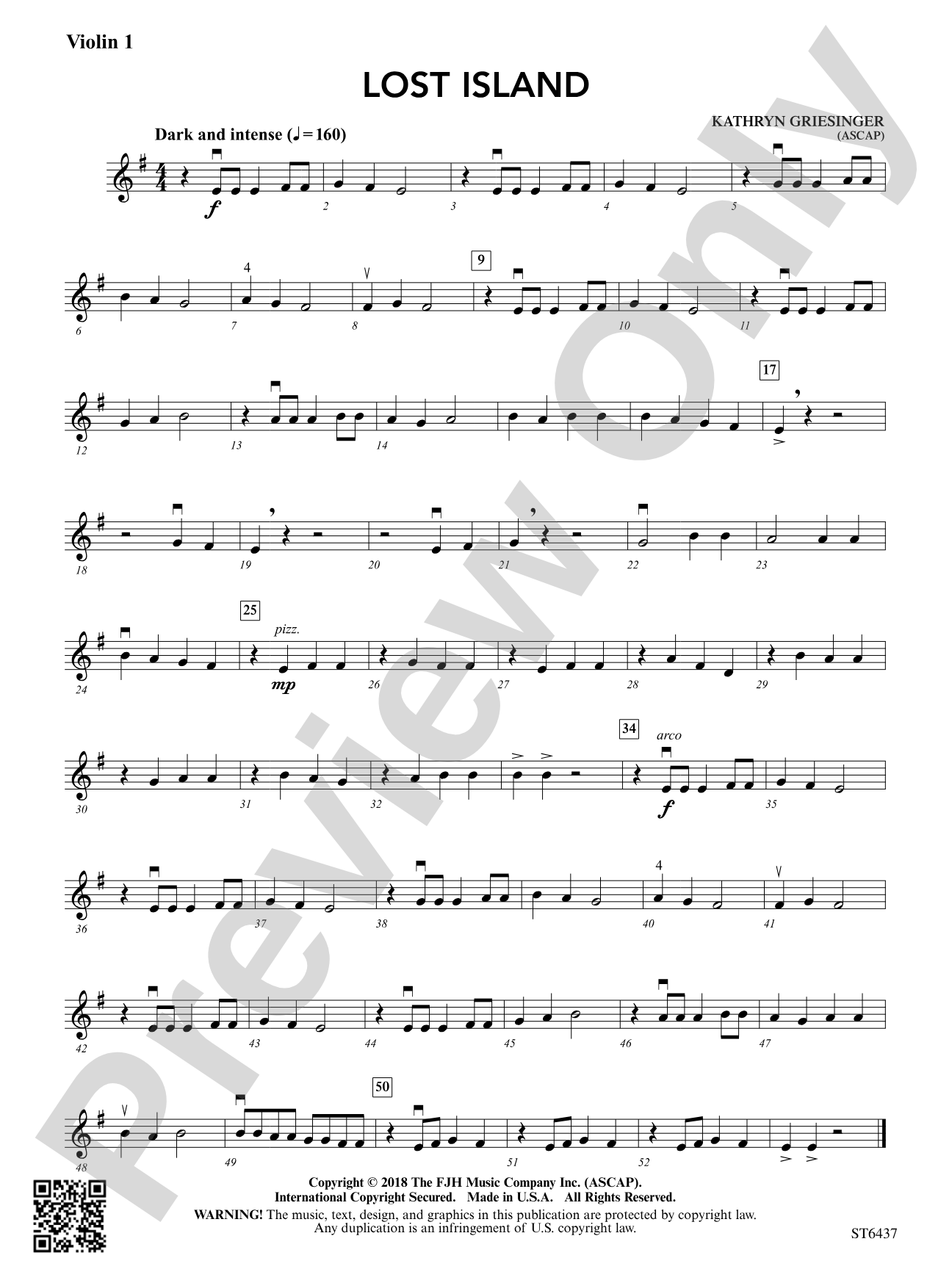 Lost Island: Violin 1