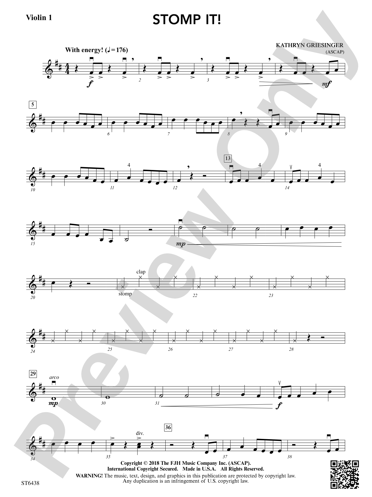 Stomp It!: Violin 1