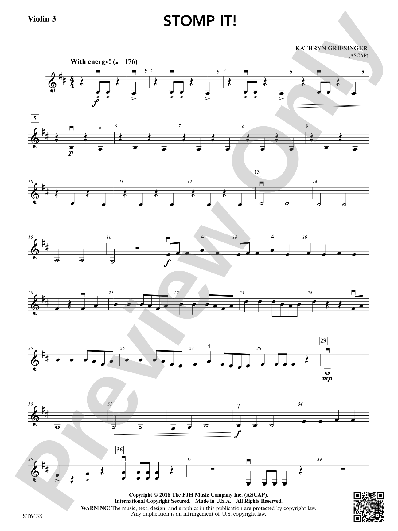 Stomp It!: Violin 3 (Viola T.C.)