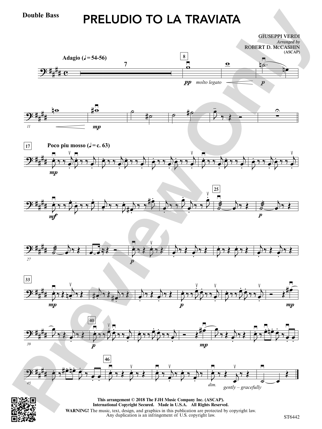 Preludio to La Traviata: Double Bass