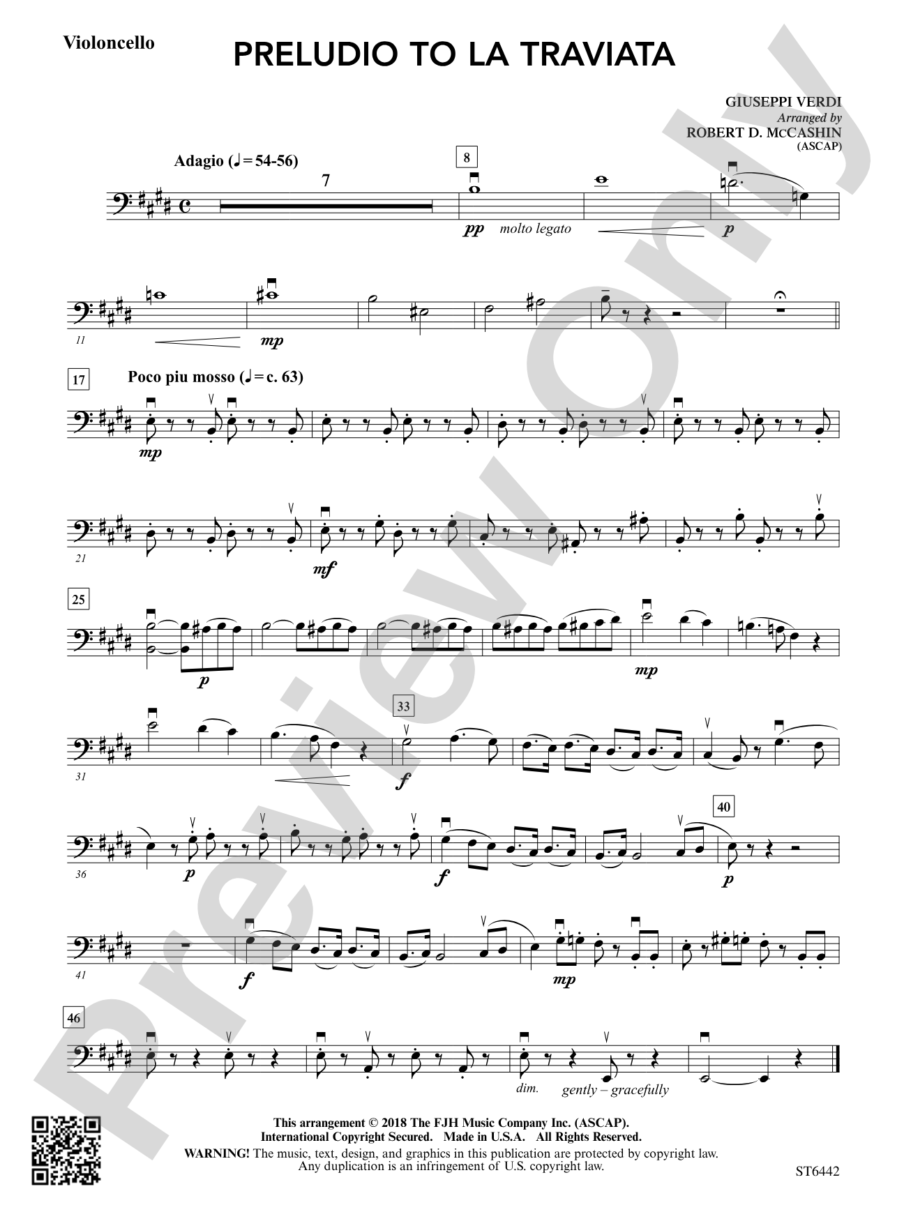 Preludio to La Traviata: Violoncello