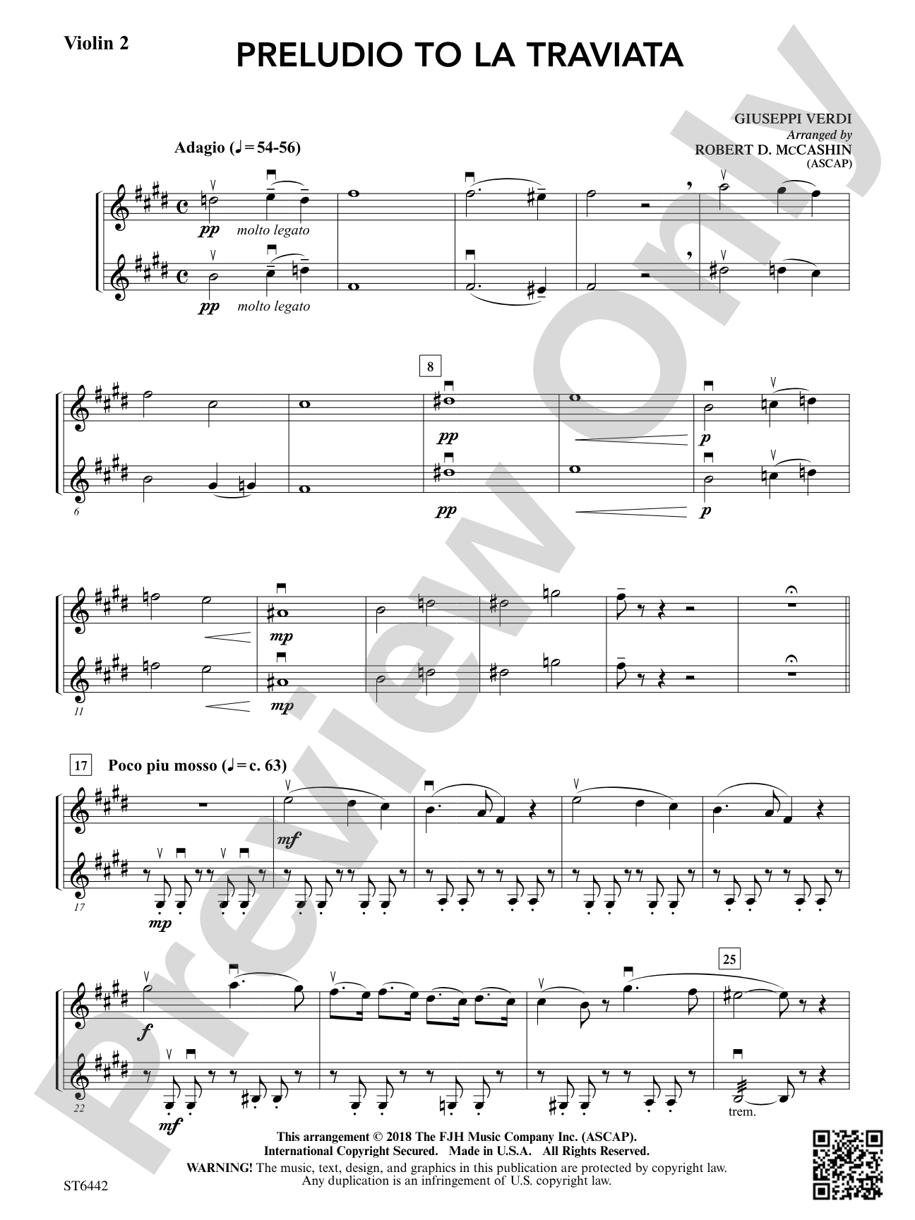 Preludio to La Traviata: Violin 2