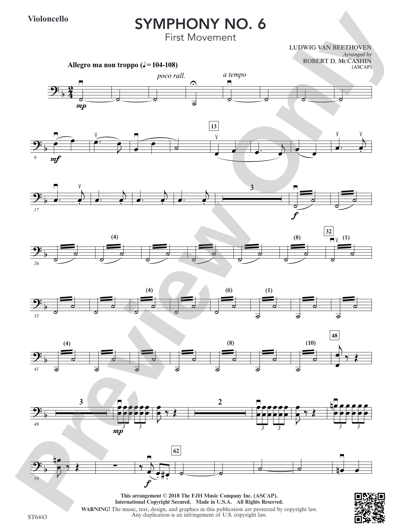 Symphony No 6: Violoncello