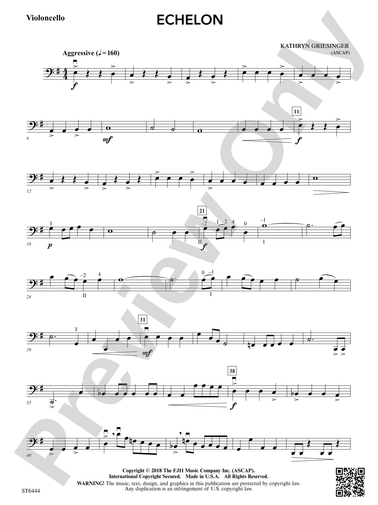 Echelon: Violoncello