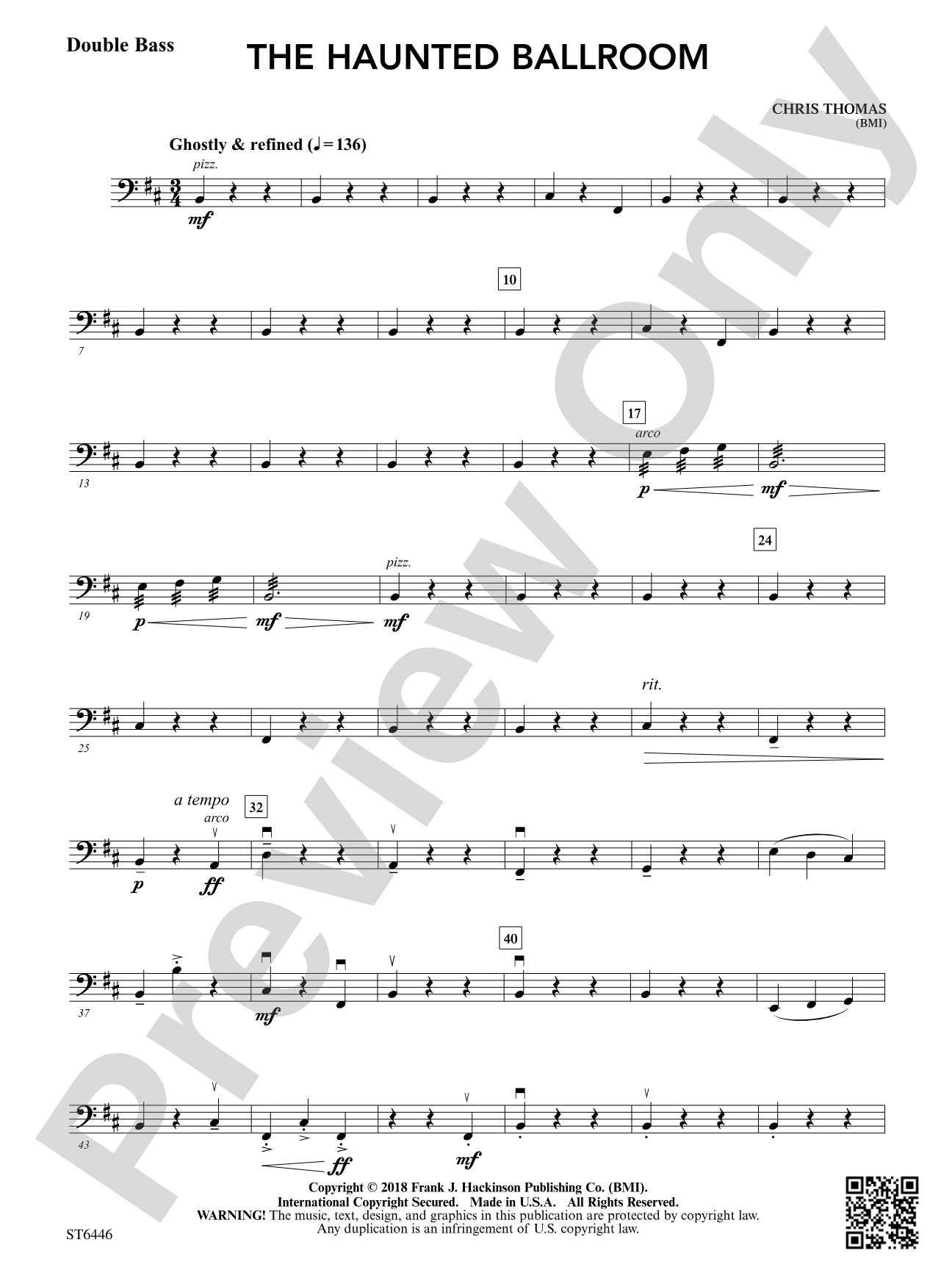 The Haunted Ballroom: Double Bass