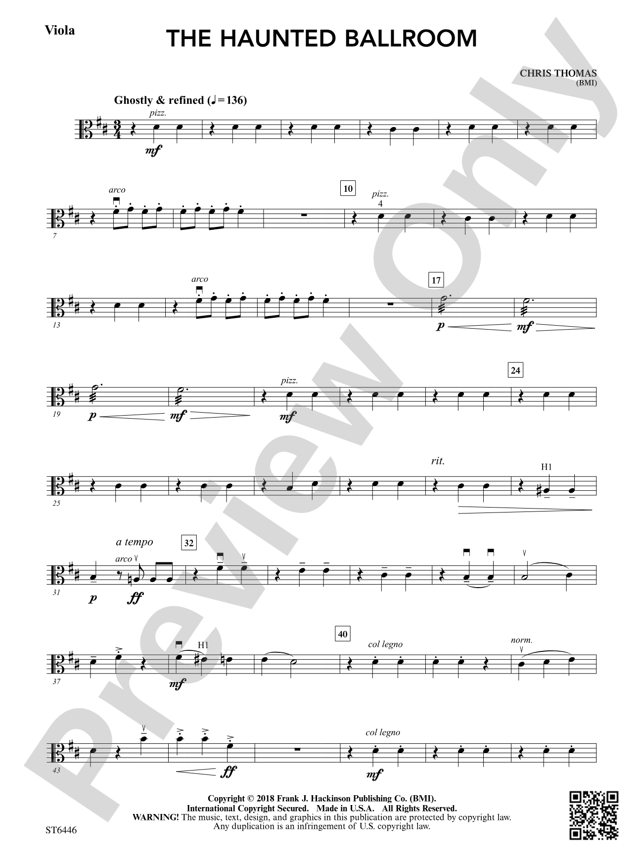 The Haunted Ballroom: Viola
