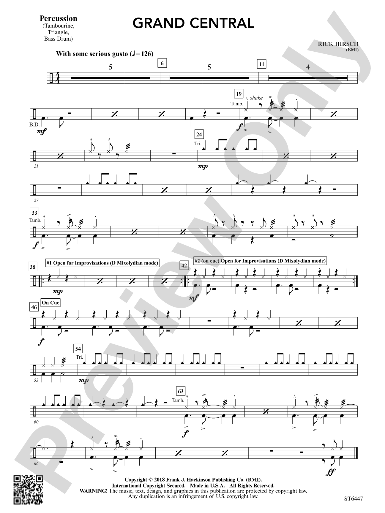 Grand Central: Opt. Percussion