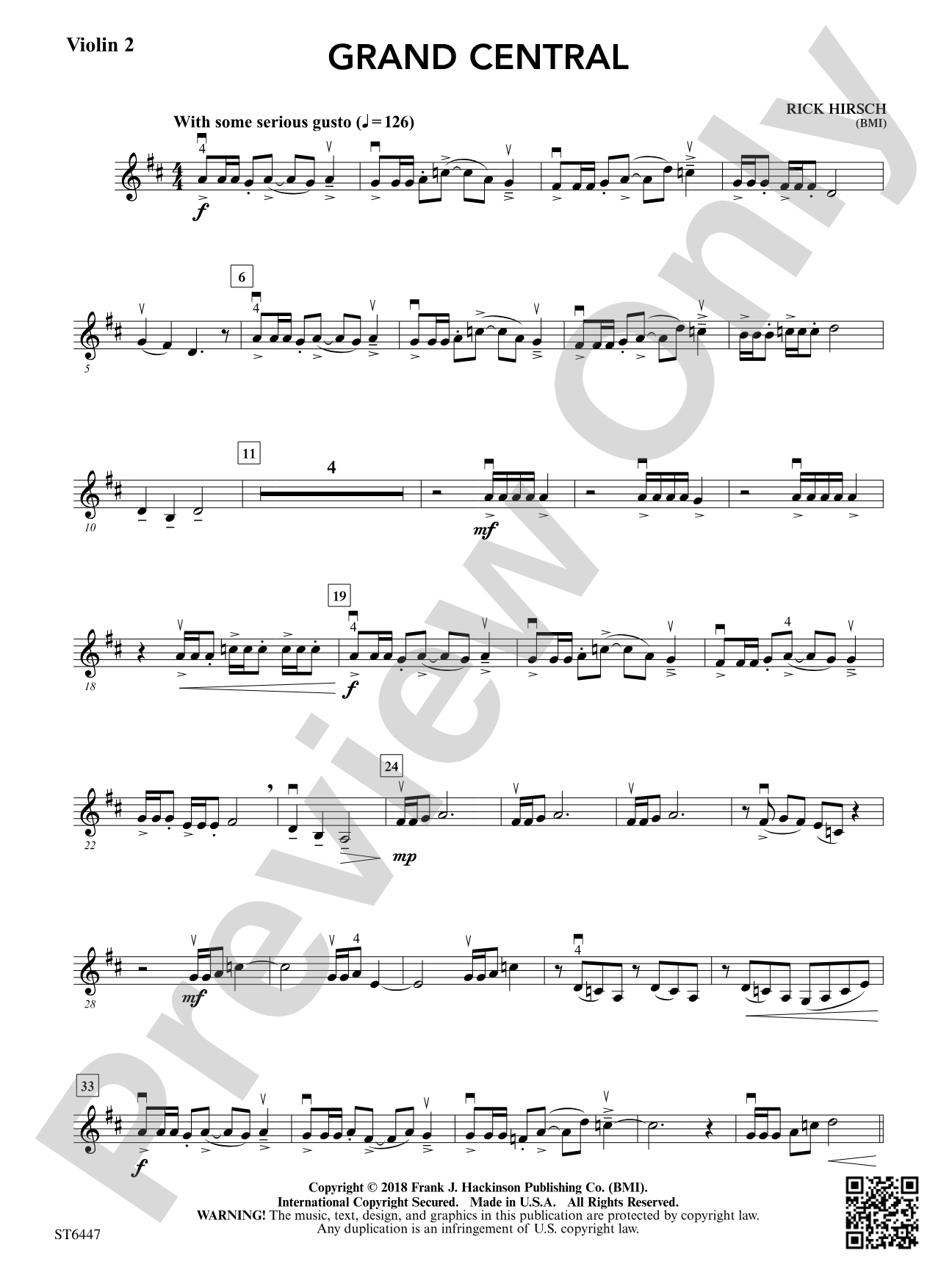 Grand Central: Violin 2