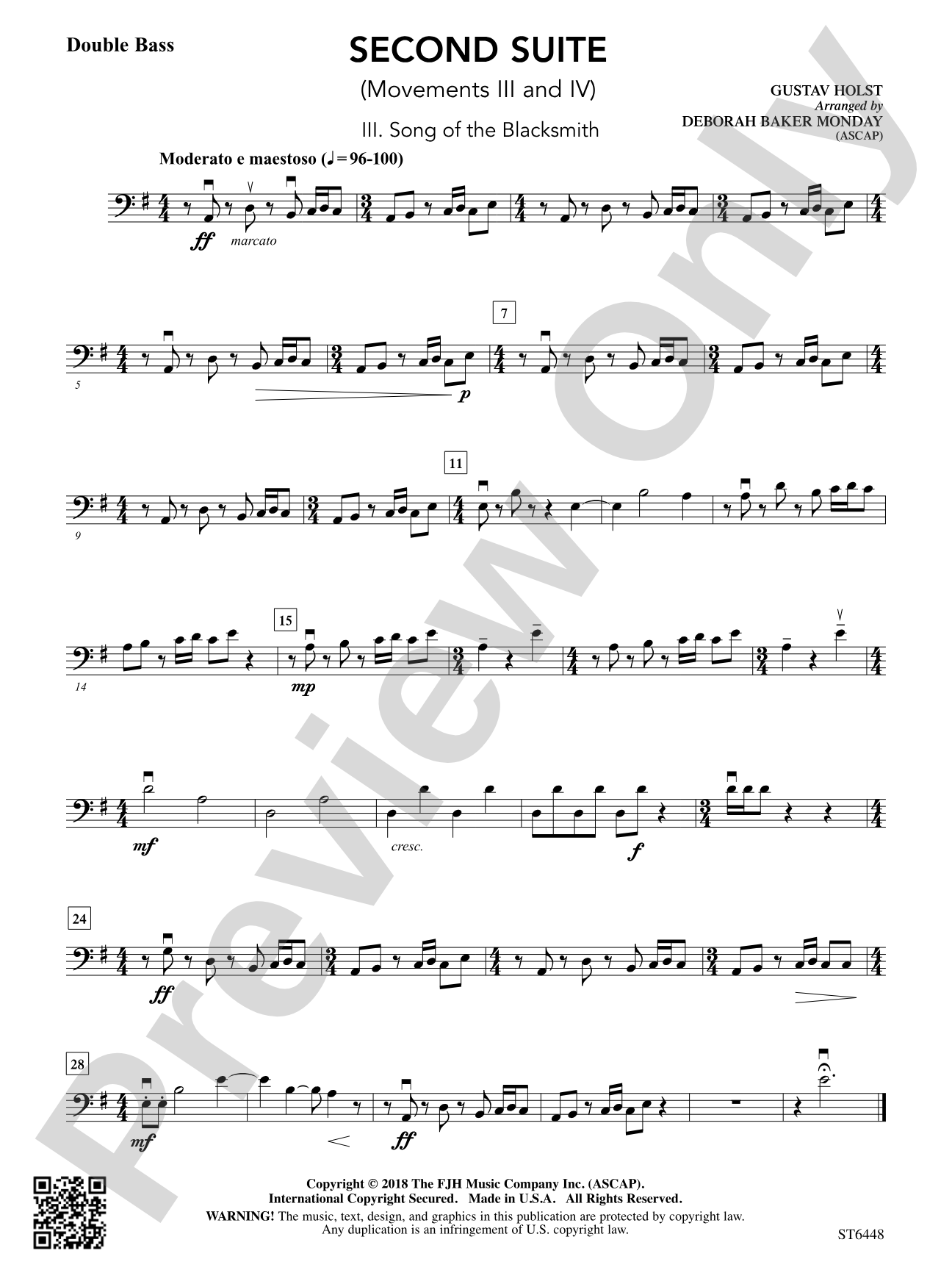 Second Suite: Double Bass