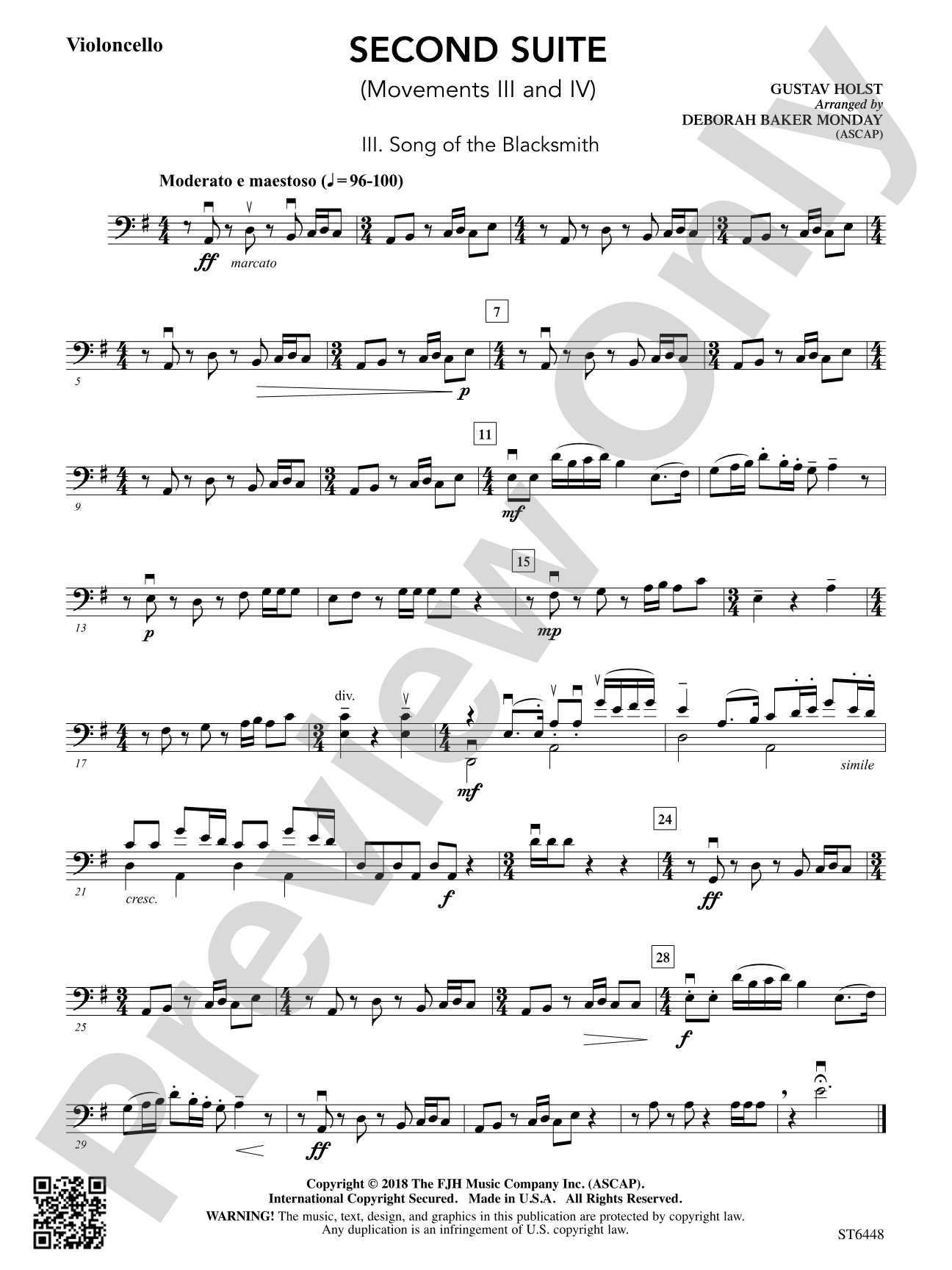 Second Suite: Violoncello