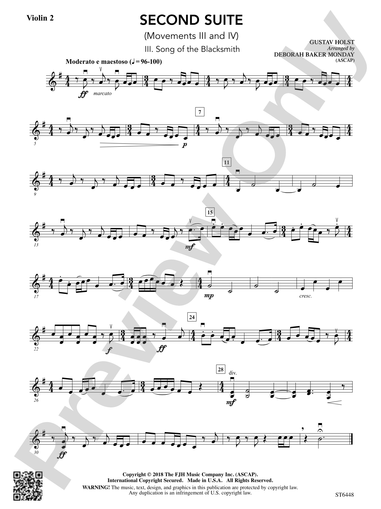 Second Suite: Violin 2