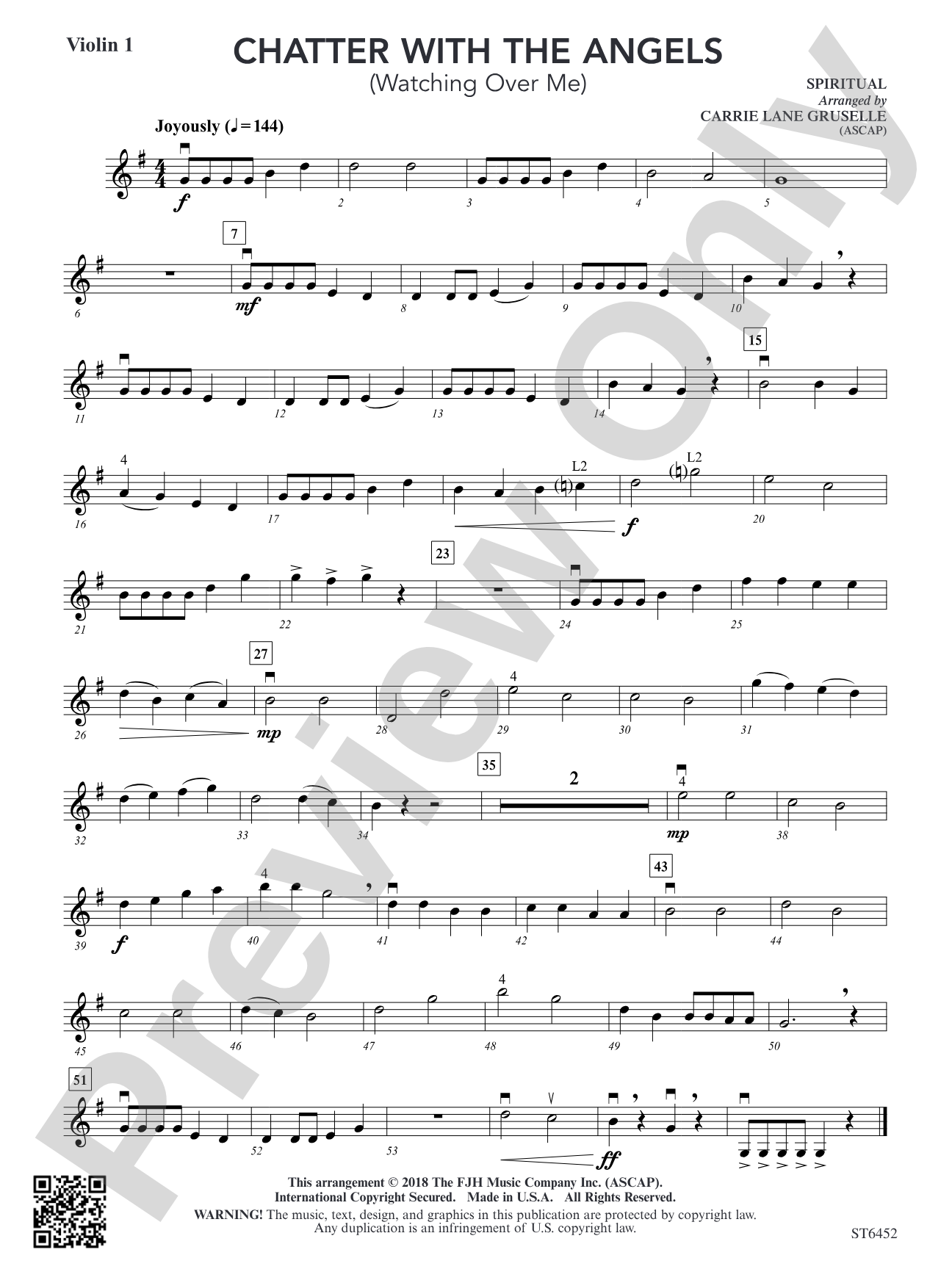 Chatter with the Angels: Violin 1