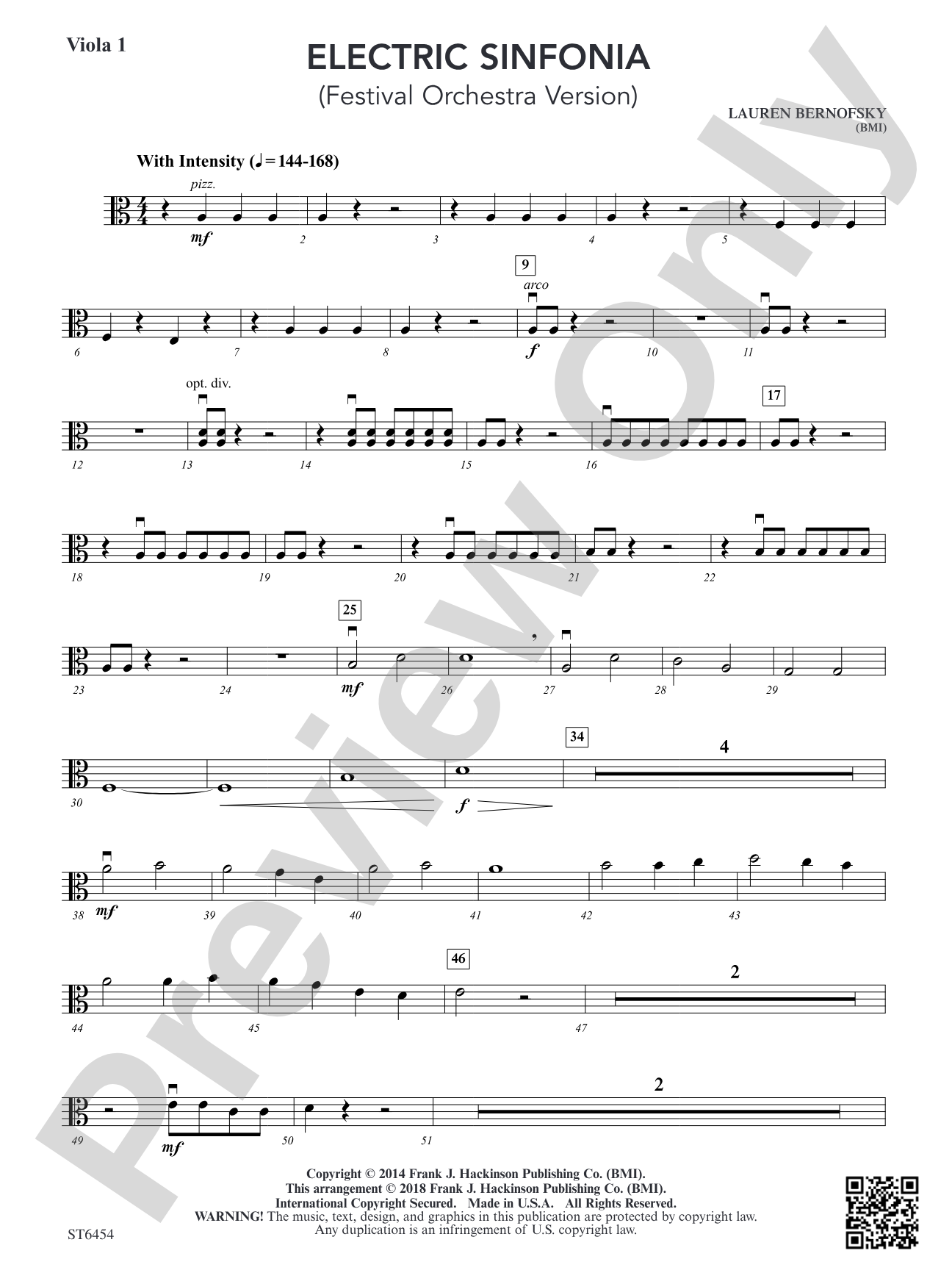 Electric Sinfonia: Viola 1