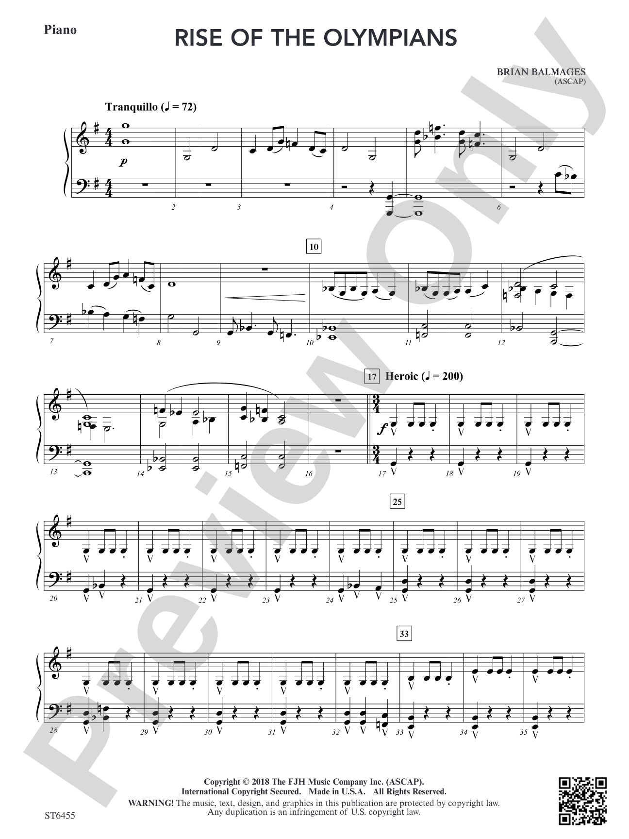 Rise of the Olympians: Piano