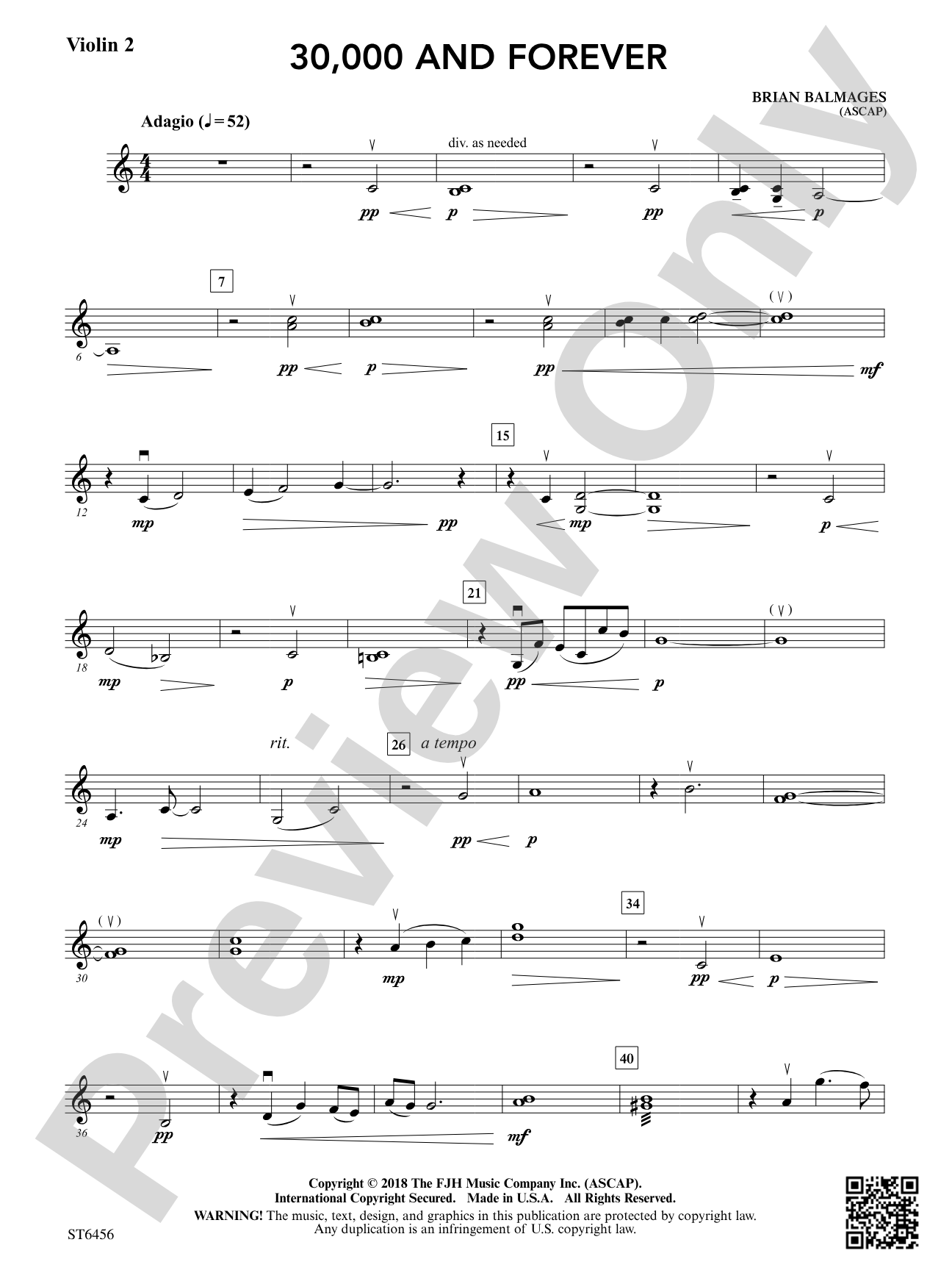 30,000 and Forever: Violin 2