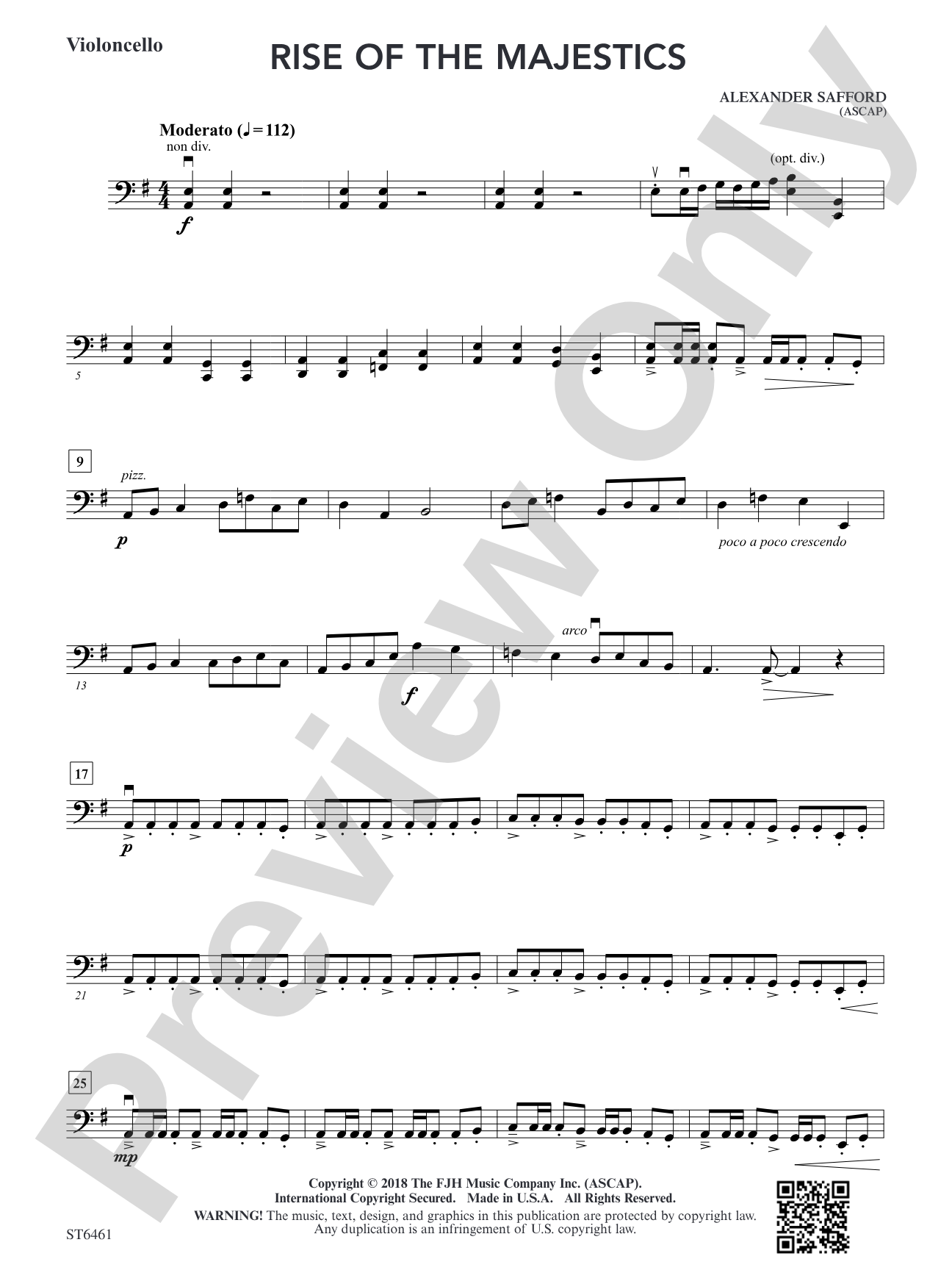 Rise of the Majestics: Violoncello