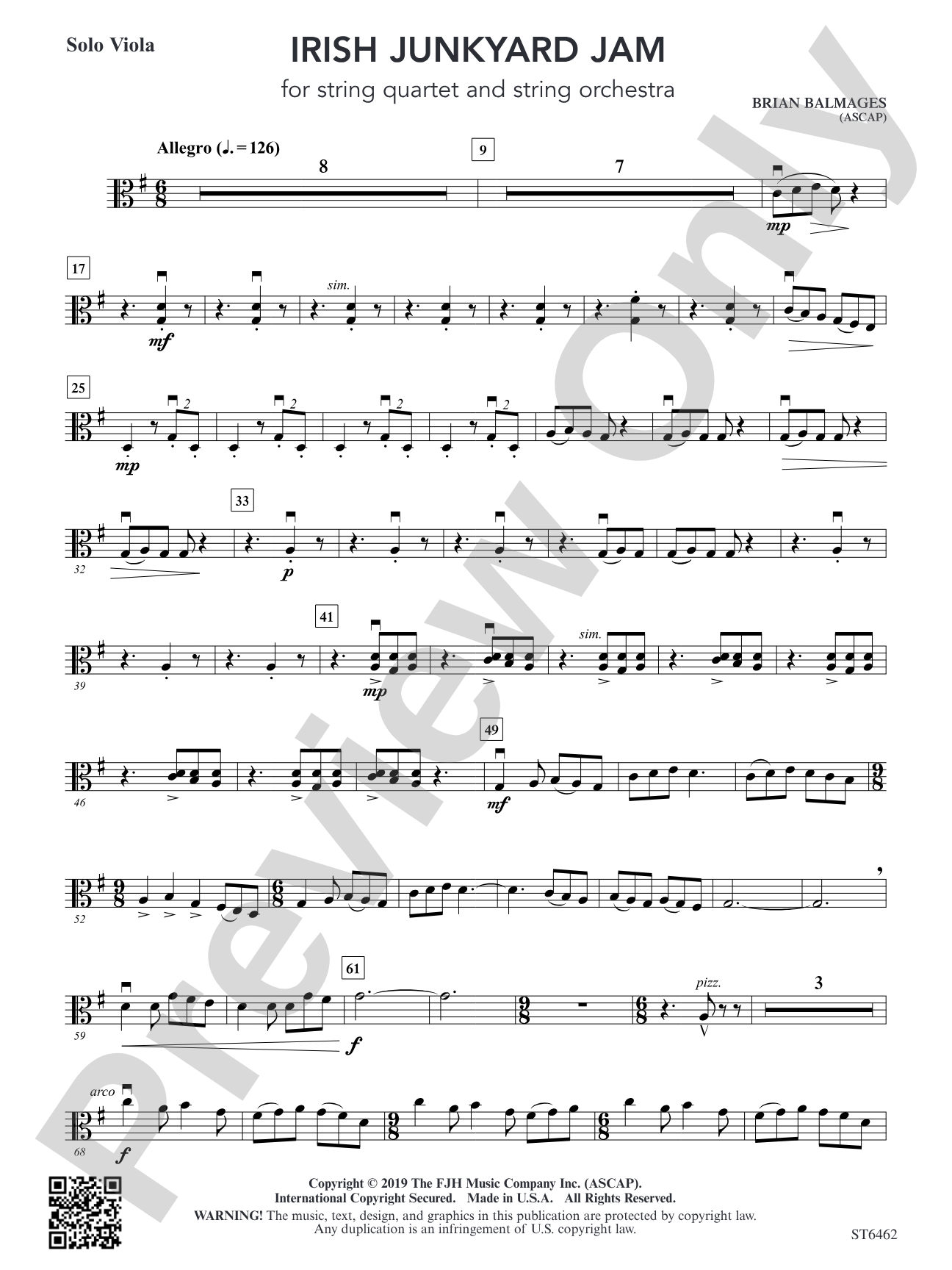 Irish Junkyard Jam: Solo Viola