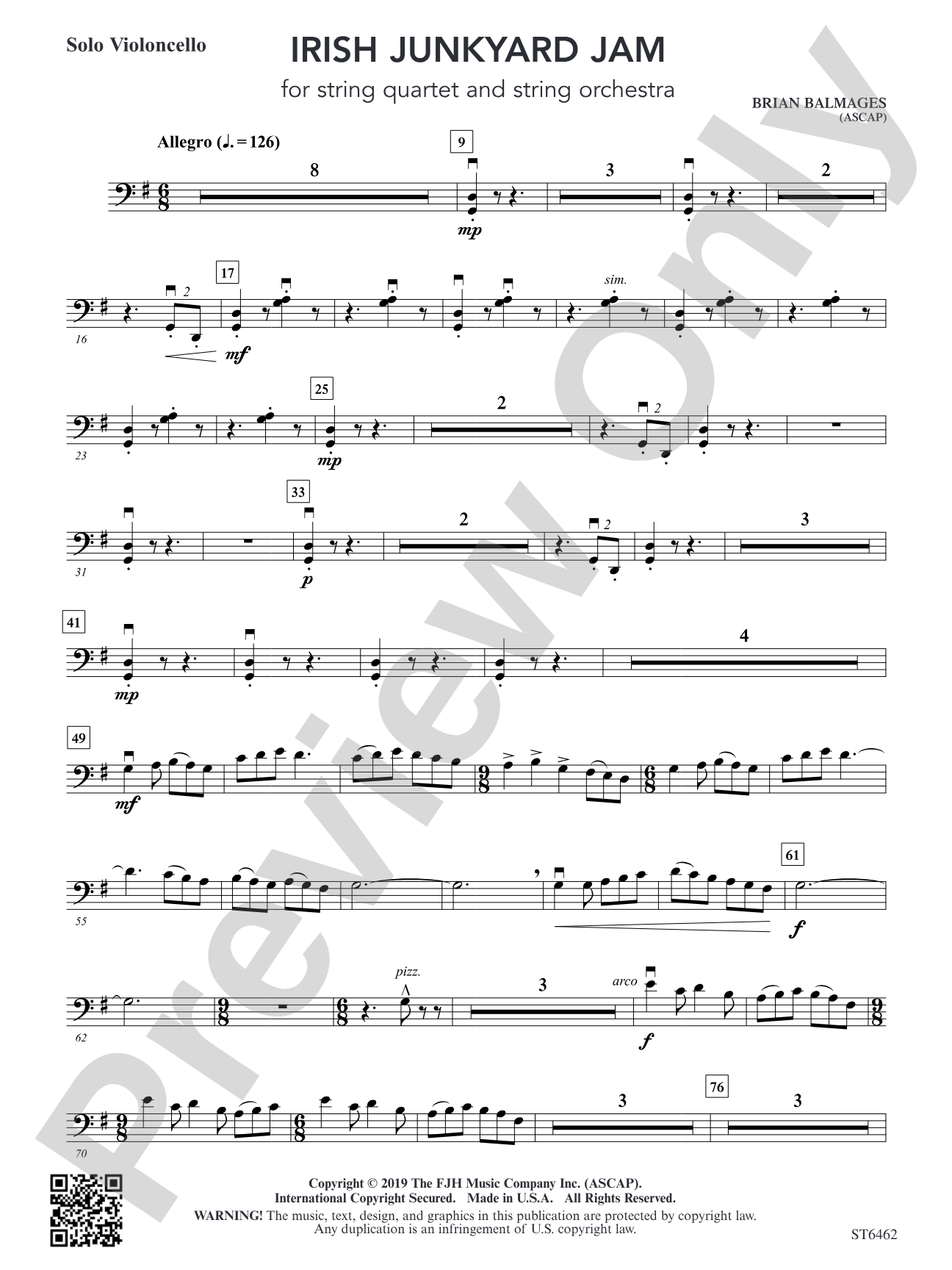 Irish Junkyard Jam: Solo Violoncello