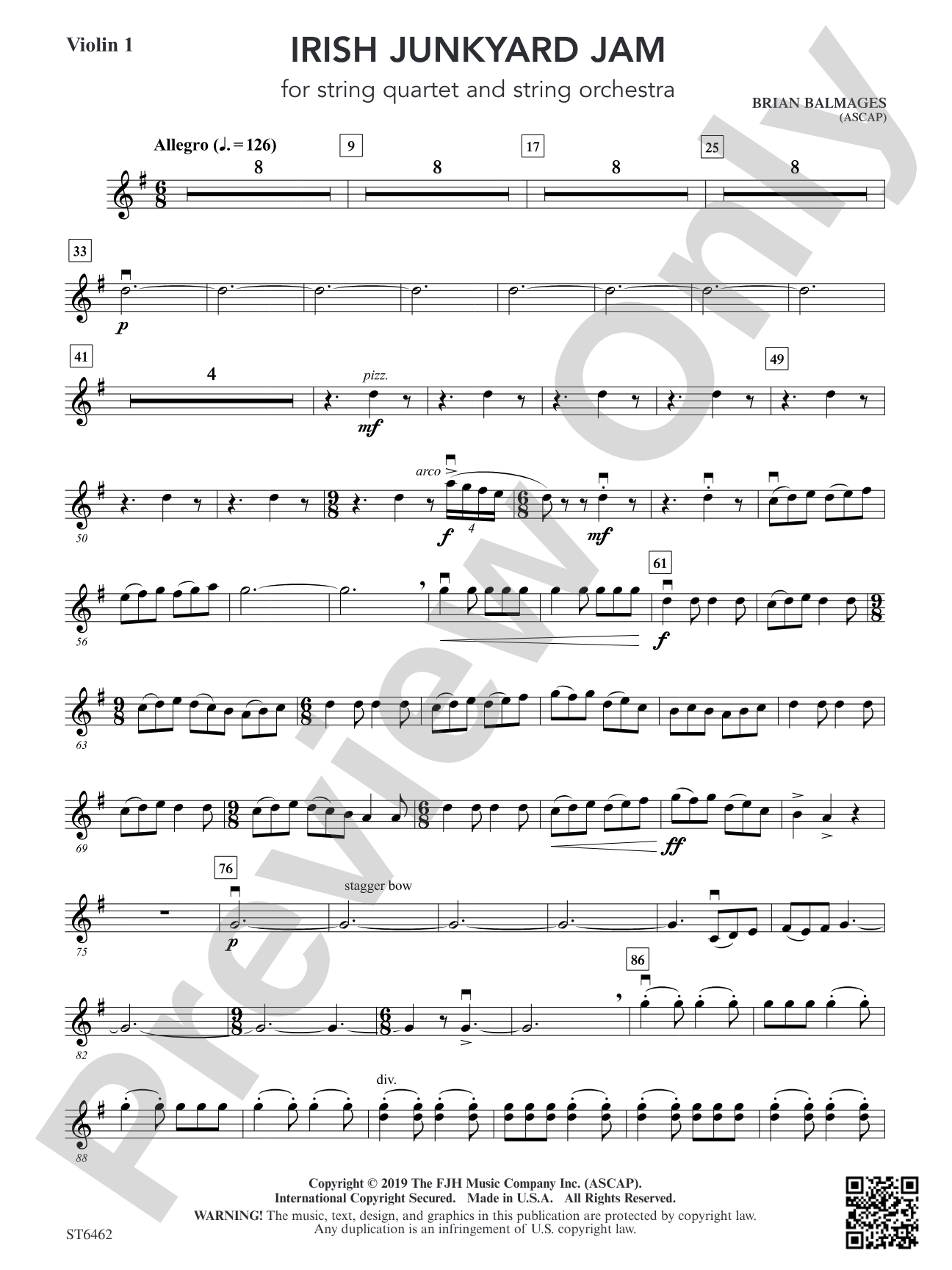Irish Junkyard Jam: Violin 1