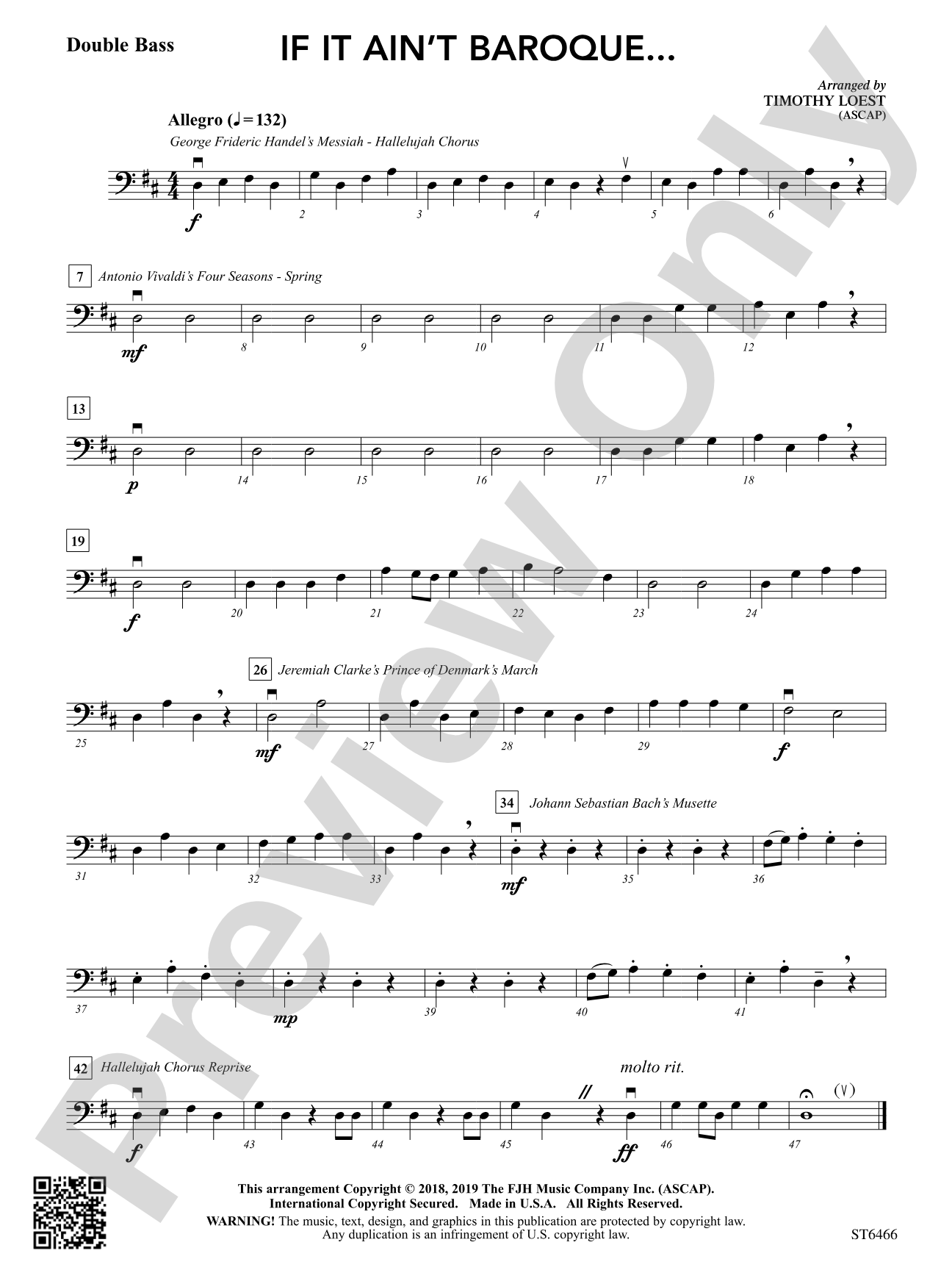 If It Ain't Baroque: Double Bass