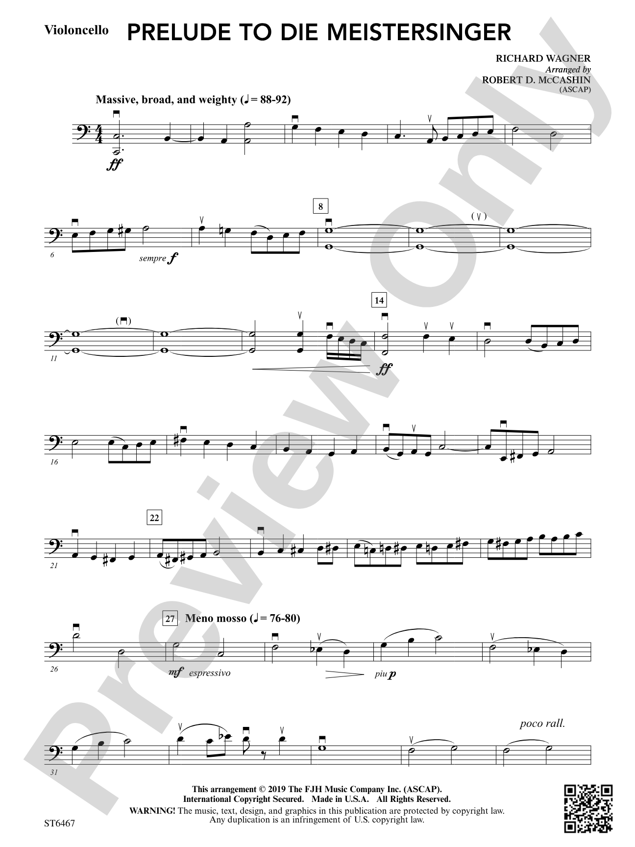 Prelude to Die Miestersinger: Violoncello