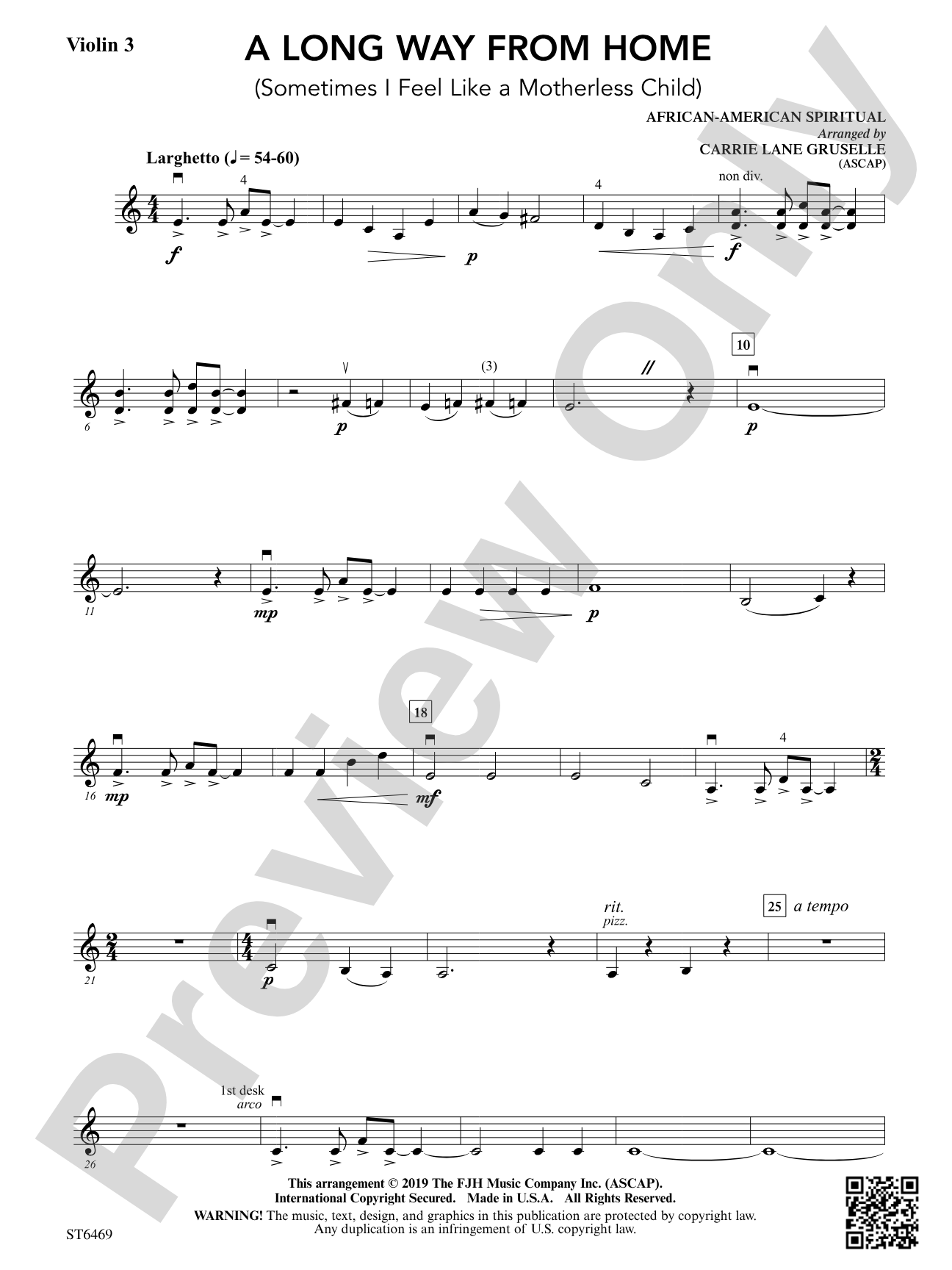 A Long Way from Home: Violin 3 (Viola T.C.)