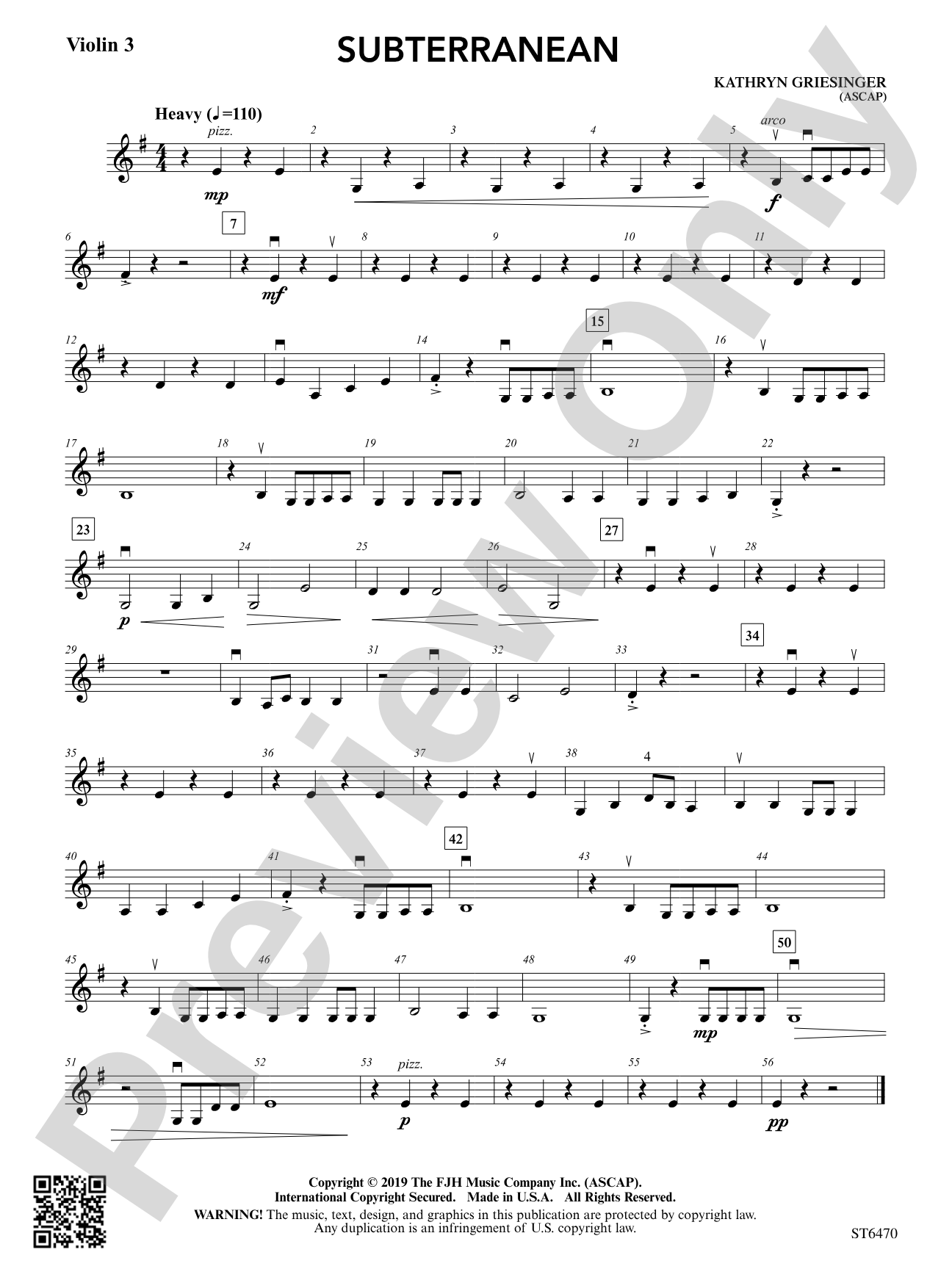 Subterranean: Violin 3 (Viola T.C.)