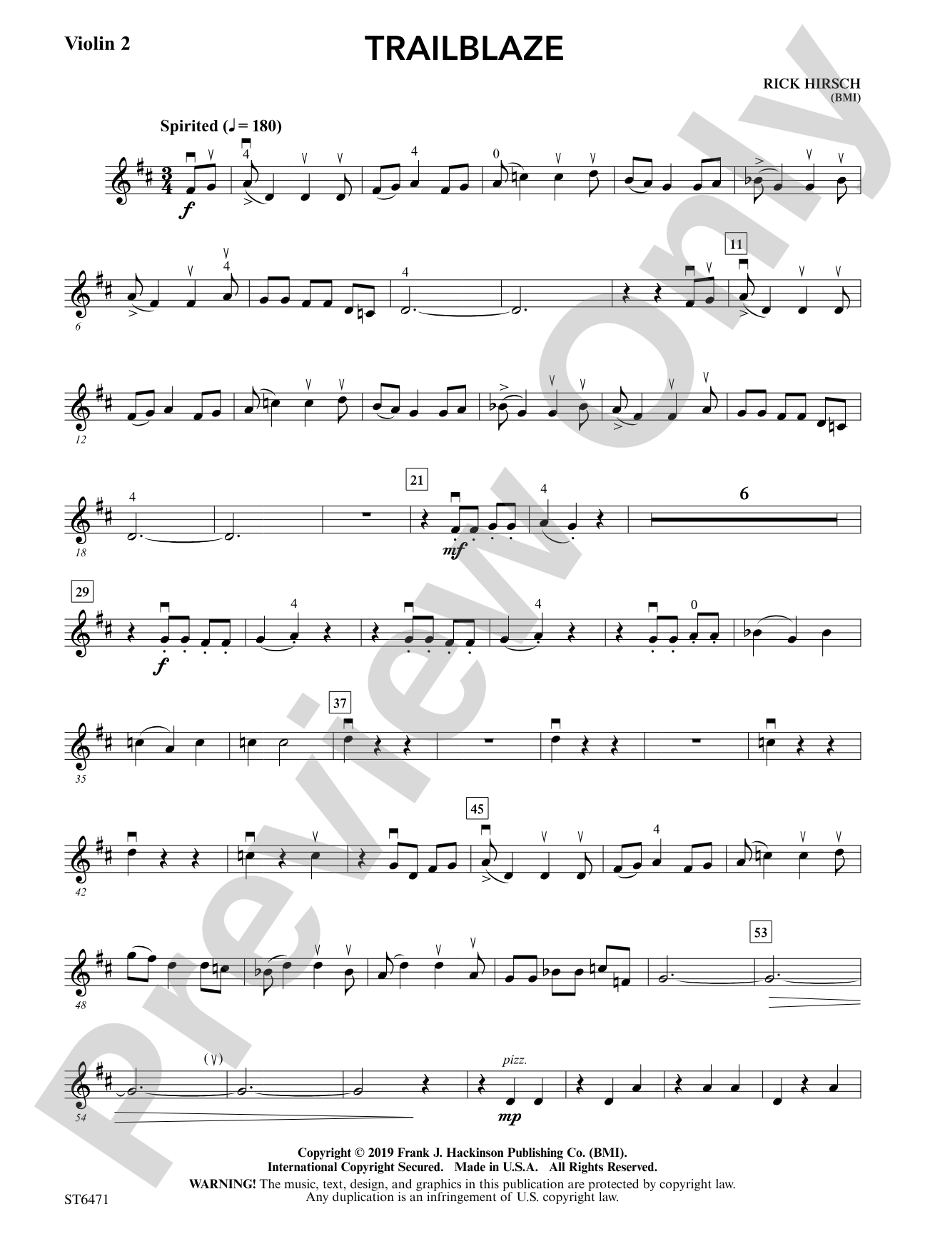 Trailblaze: Violin 2