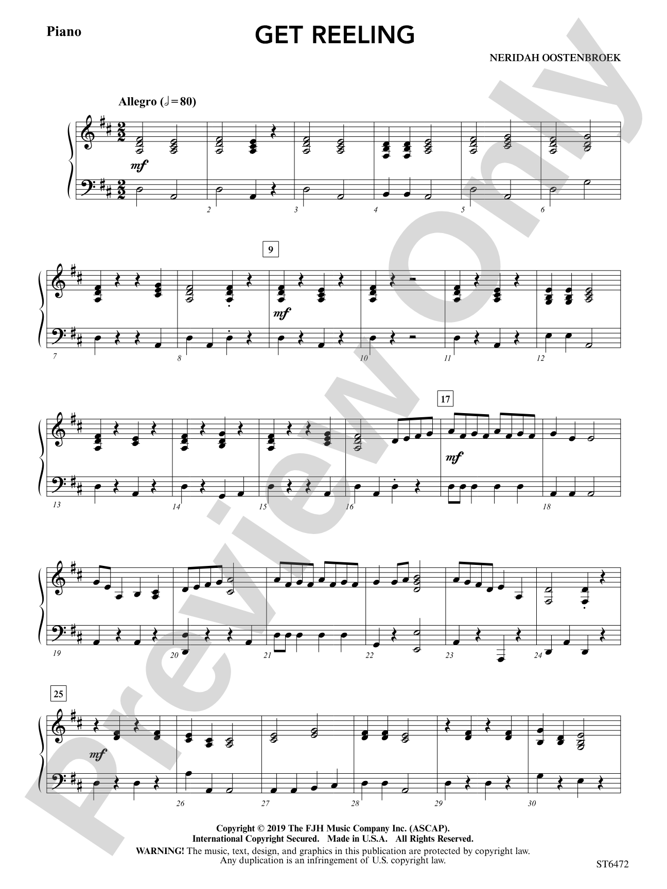 Get Reeling: Piano