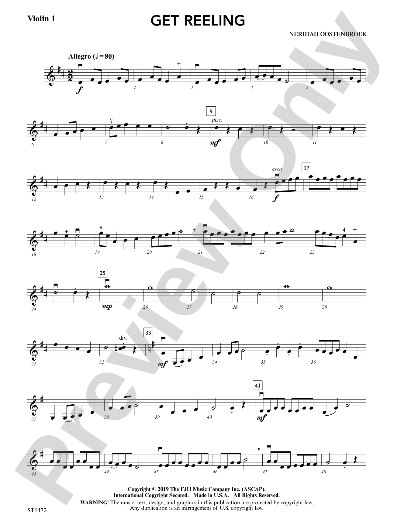 Get Reeling: Violin 1