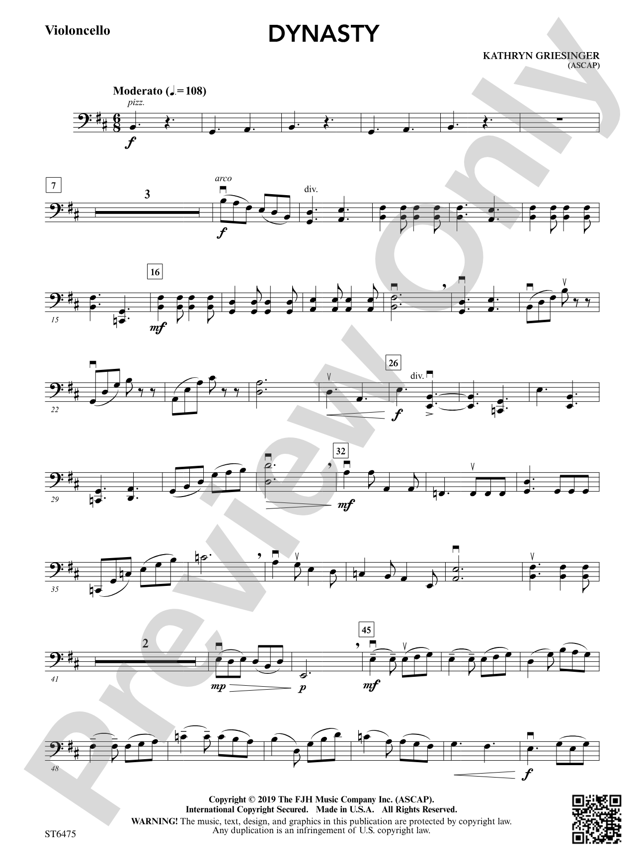 Dynasty: Violoncello