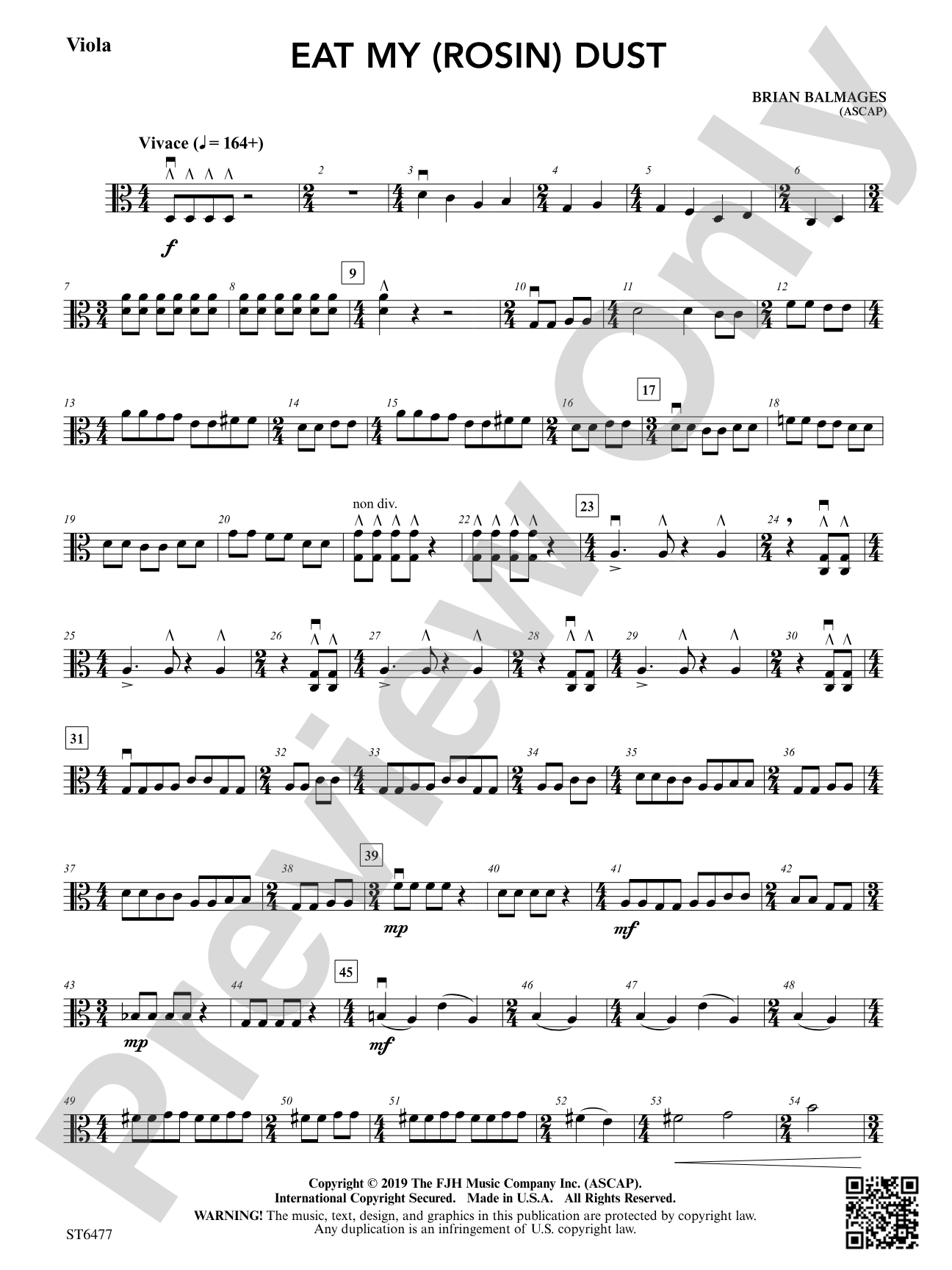 East My (Rosin) Dust: Viola