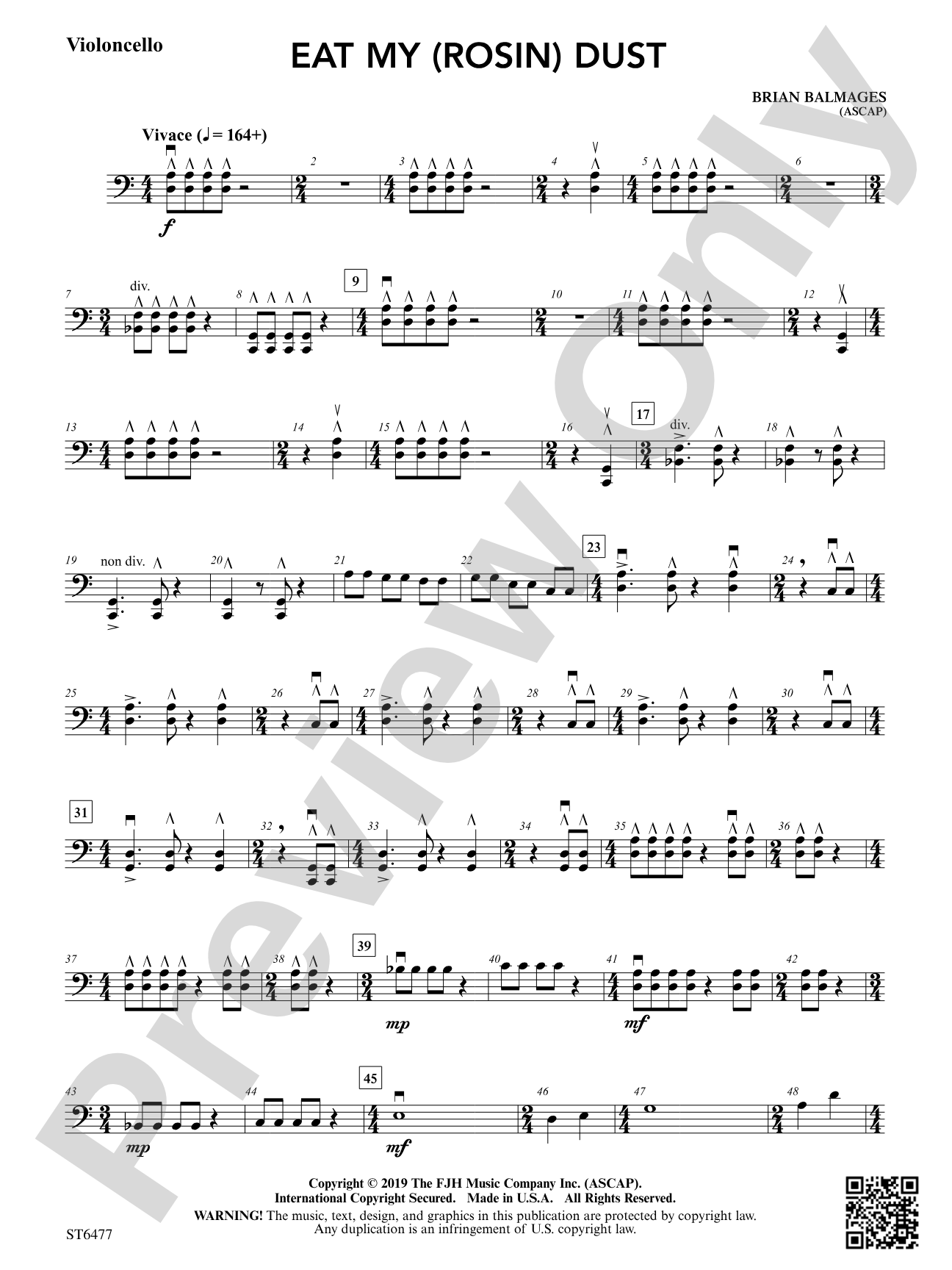 East My (Rosin) Dust: Violoncello